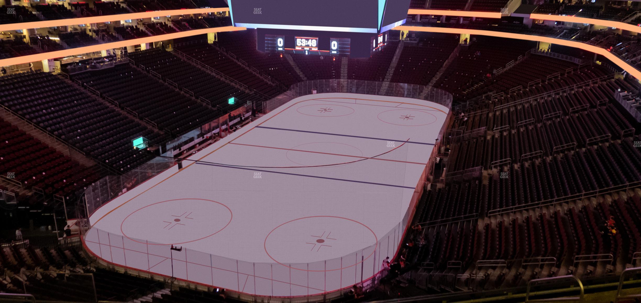 Seating view for Prudential Center Section 122