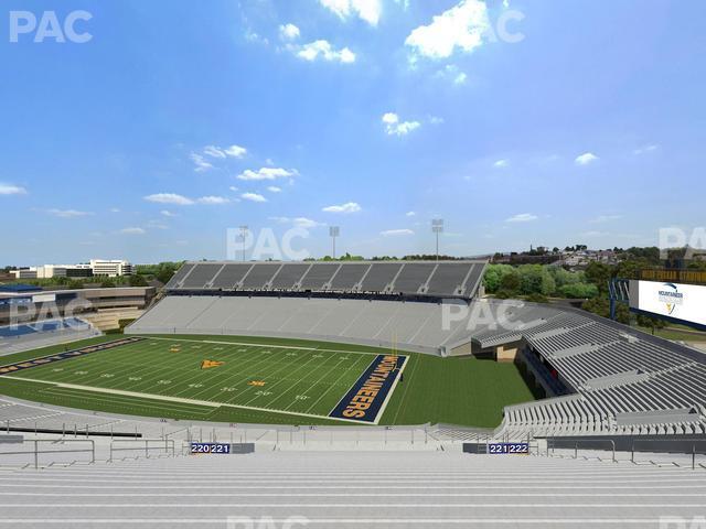 Seating view for Mountaineer Field at Milan Puskar Stadium Section 221