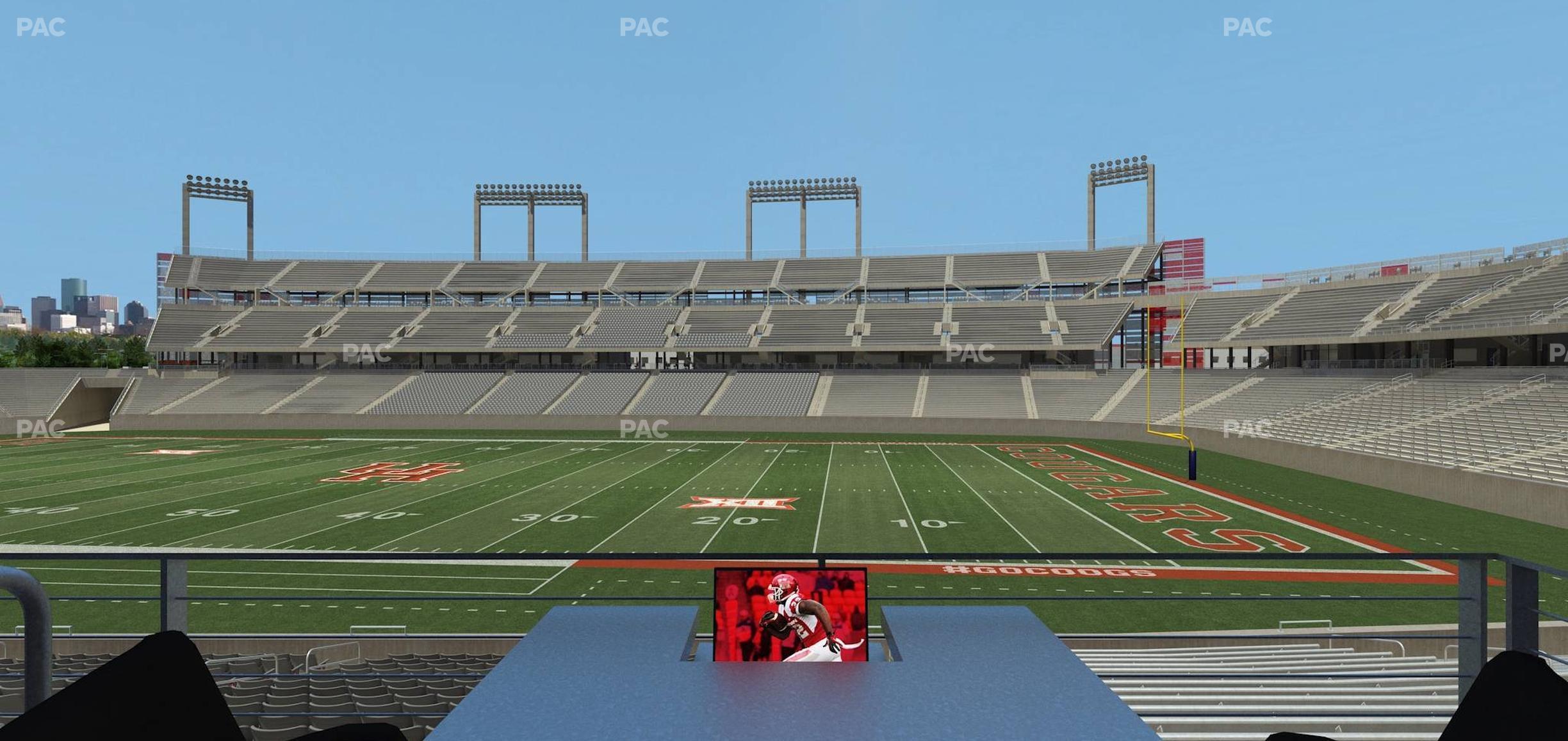 Seating view for TDECU Stadium Section Loge Box 7