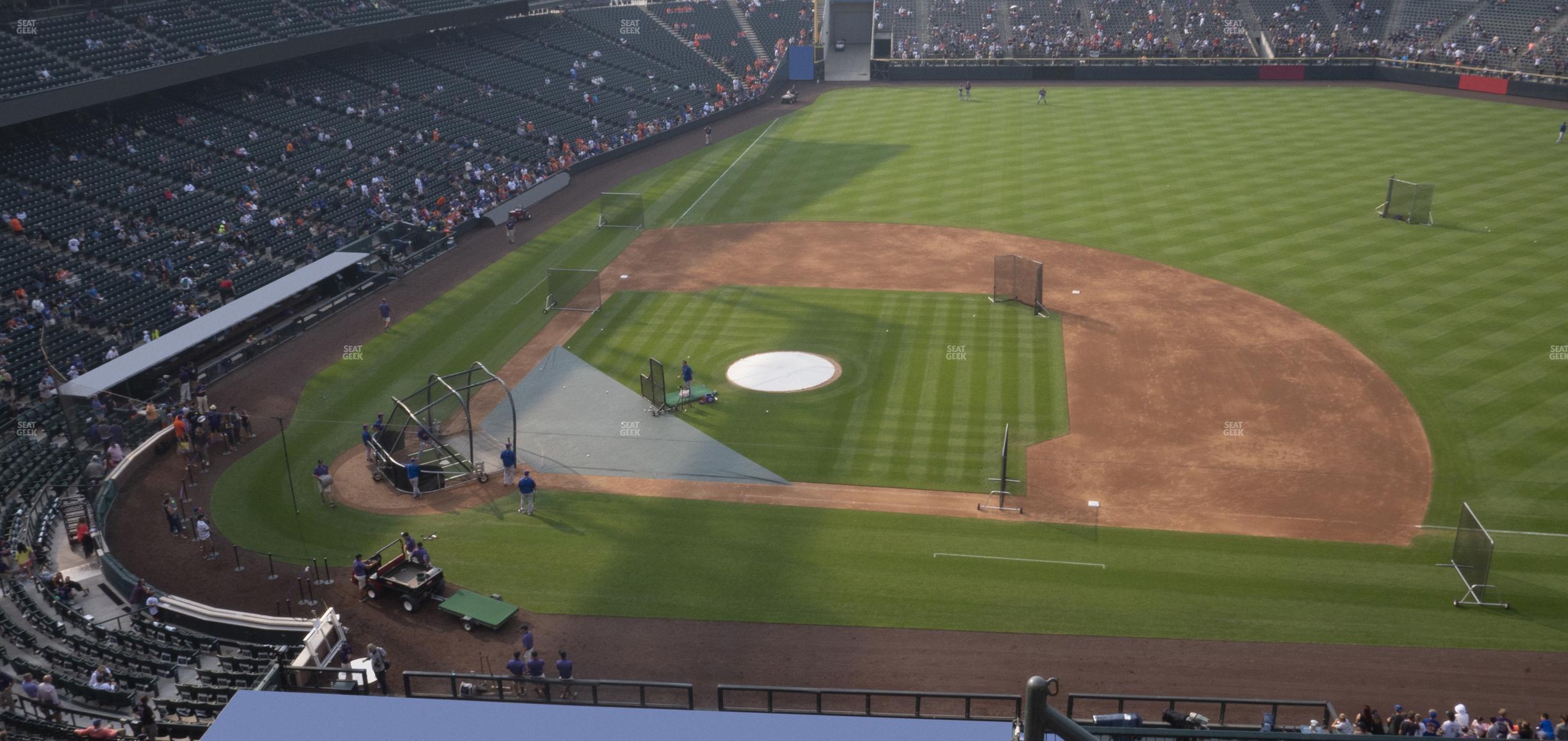 Seating view for Coors Field Section Lower 323