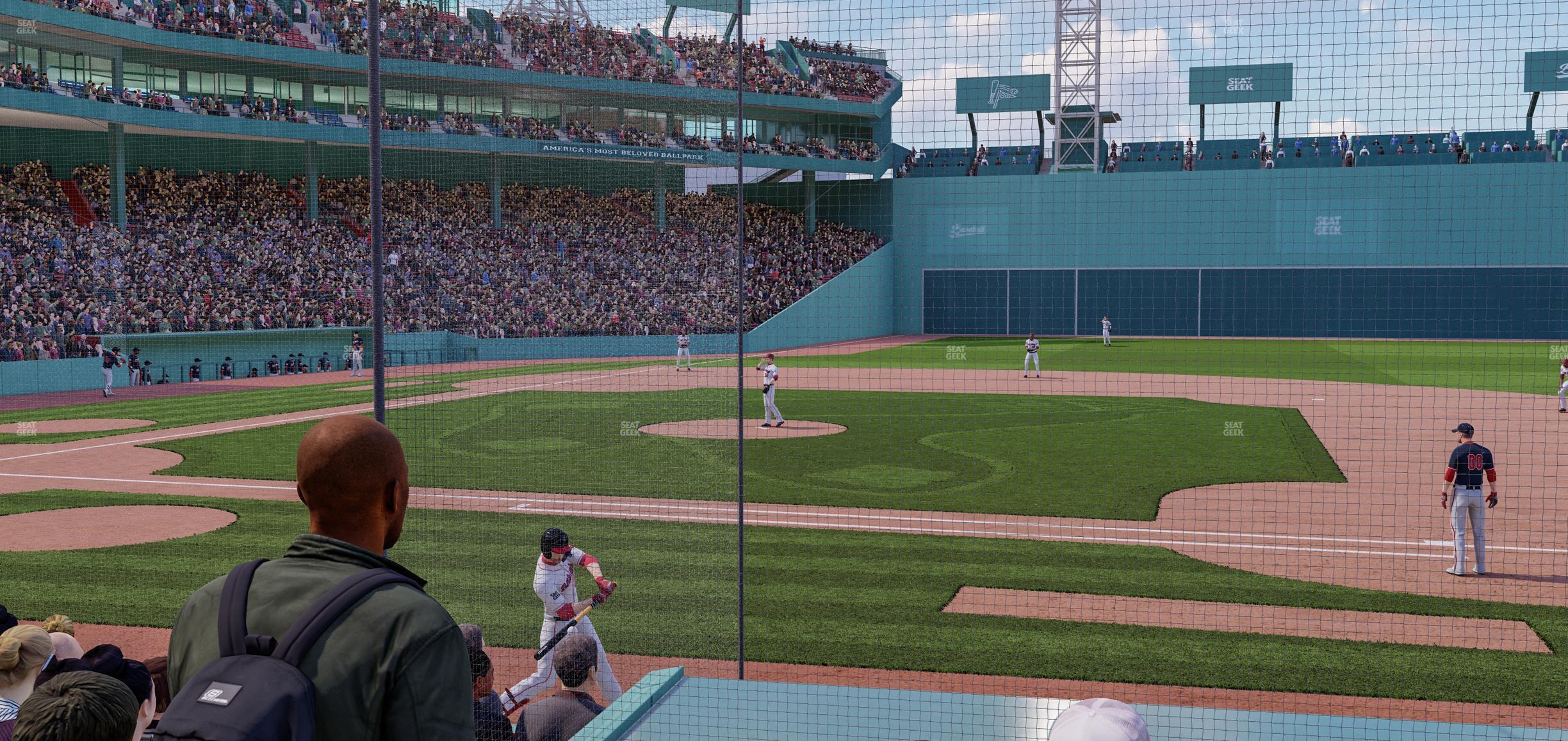 Seating view for Fenway Park Section Field Box 27