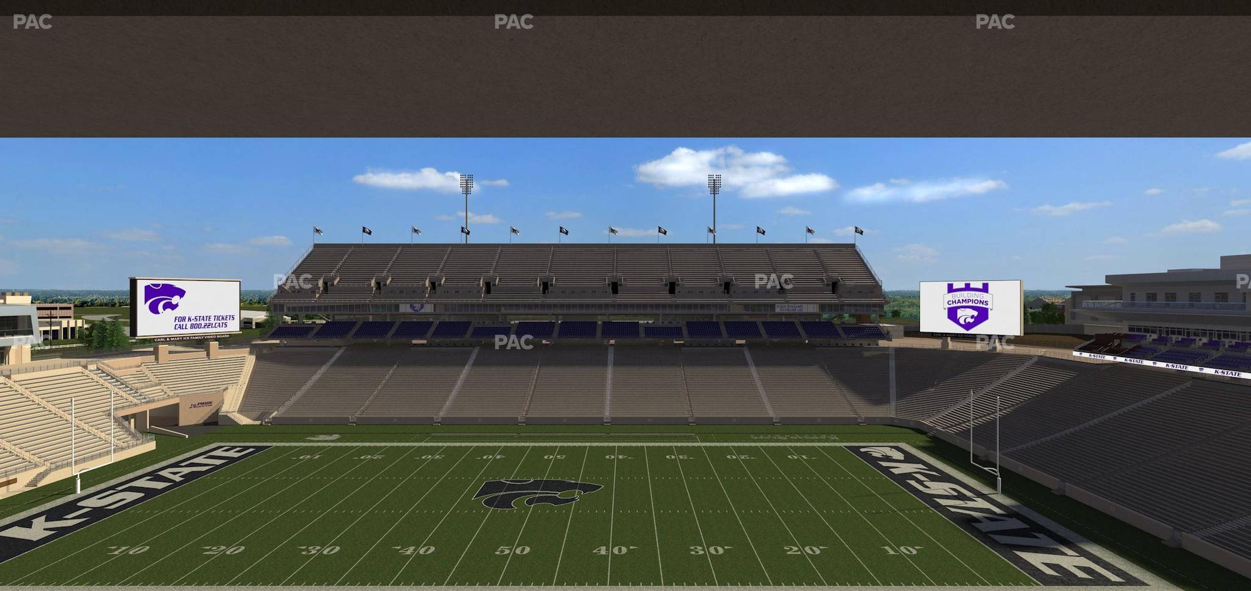 Seating view for Bill Snyder Family Stadium Section Loge 321