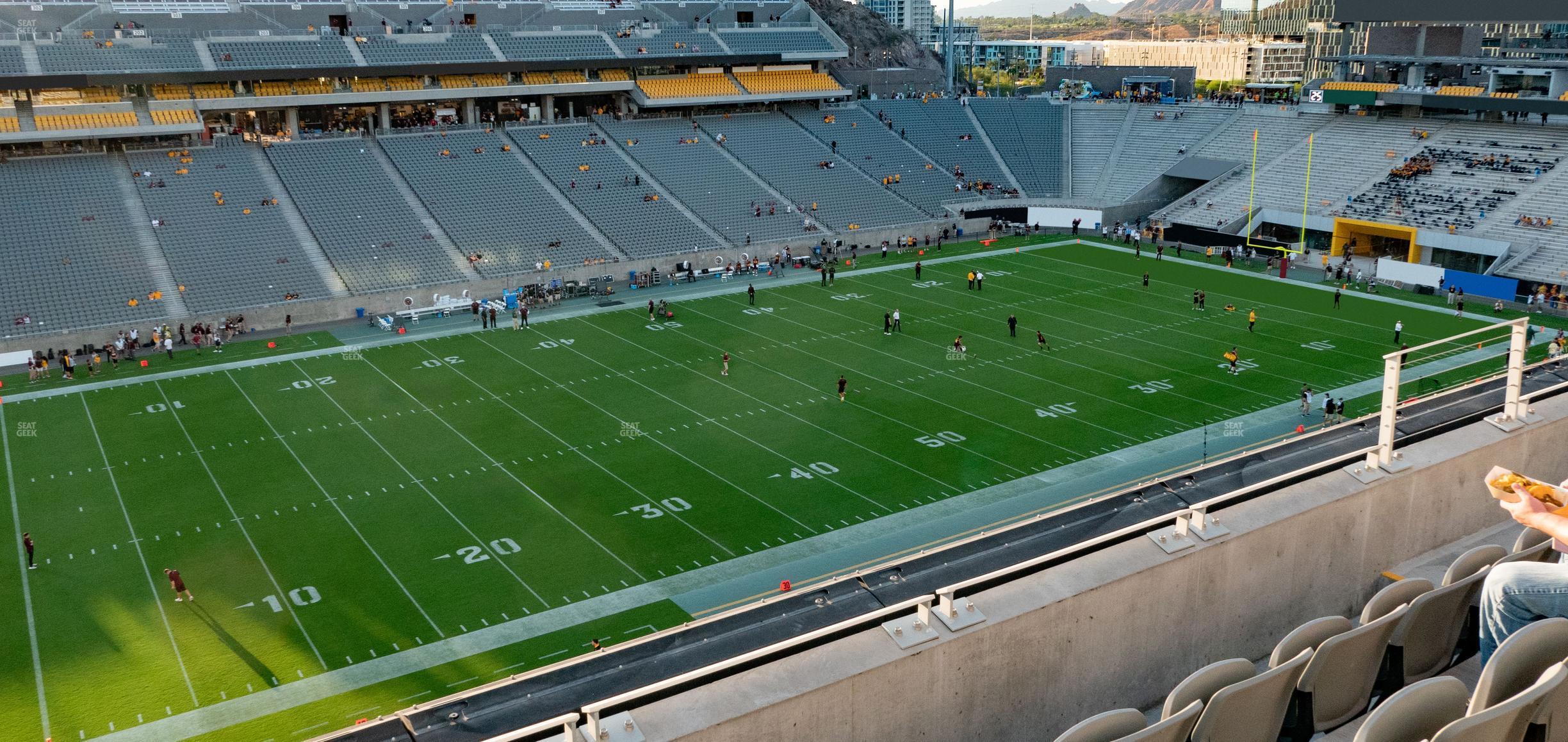 Seating view for Mountain America Stadium Section 214