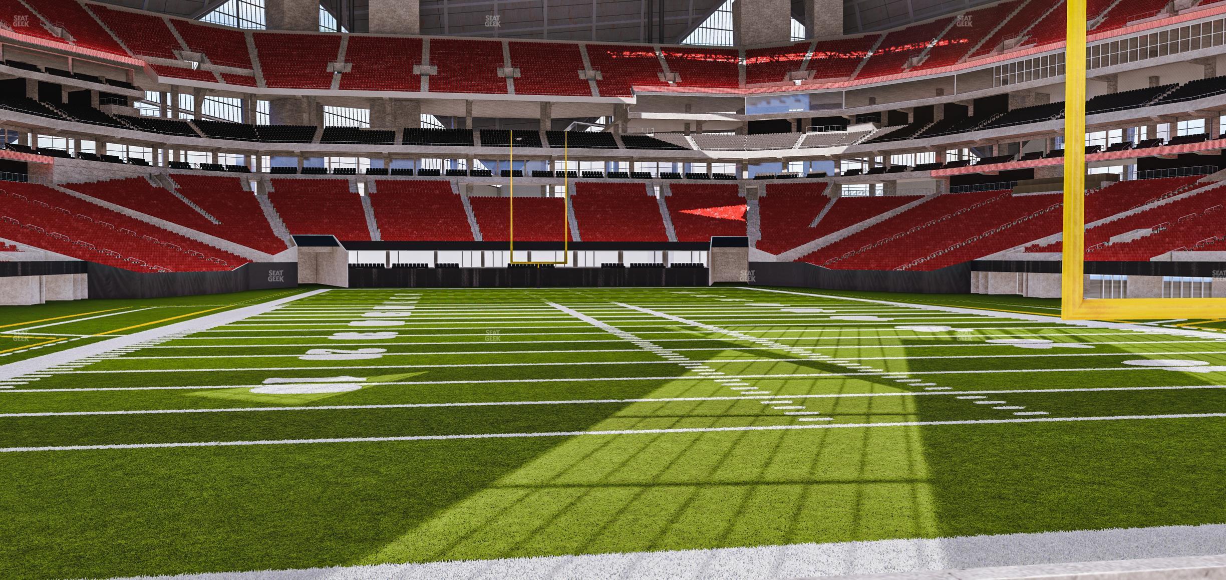 Seating view for Mercedes-Benz Stadium Section East Field Suite 6