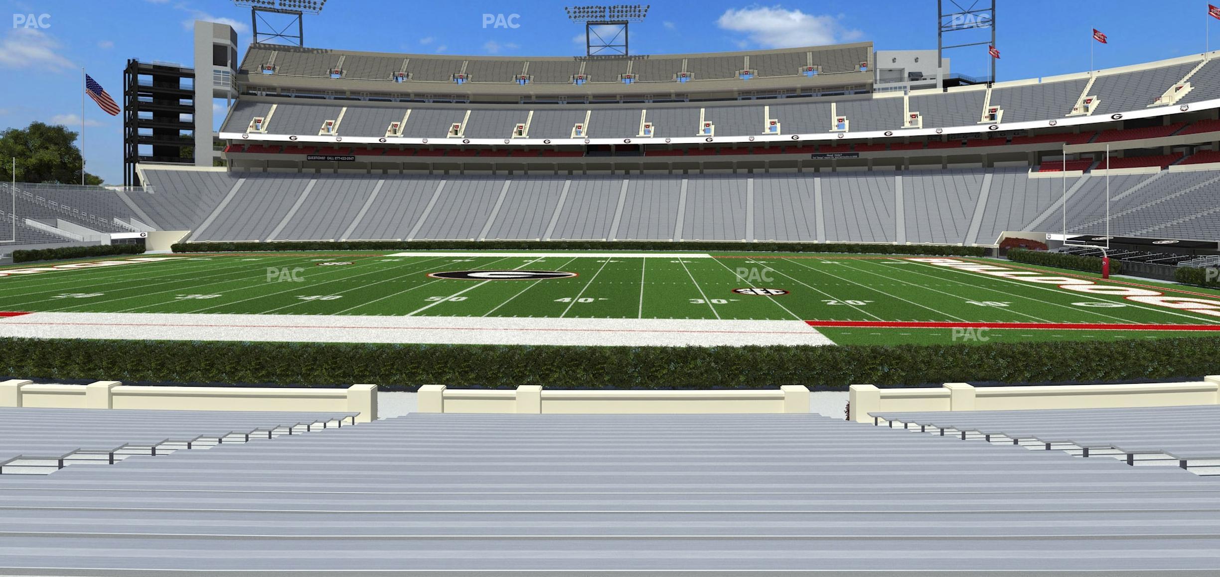 Seating view for Sanford Stadium Section 130