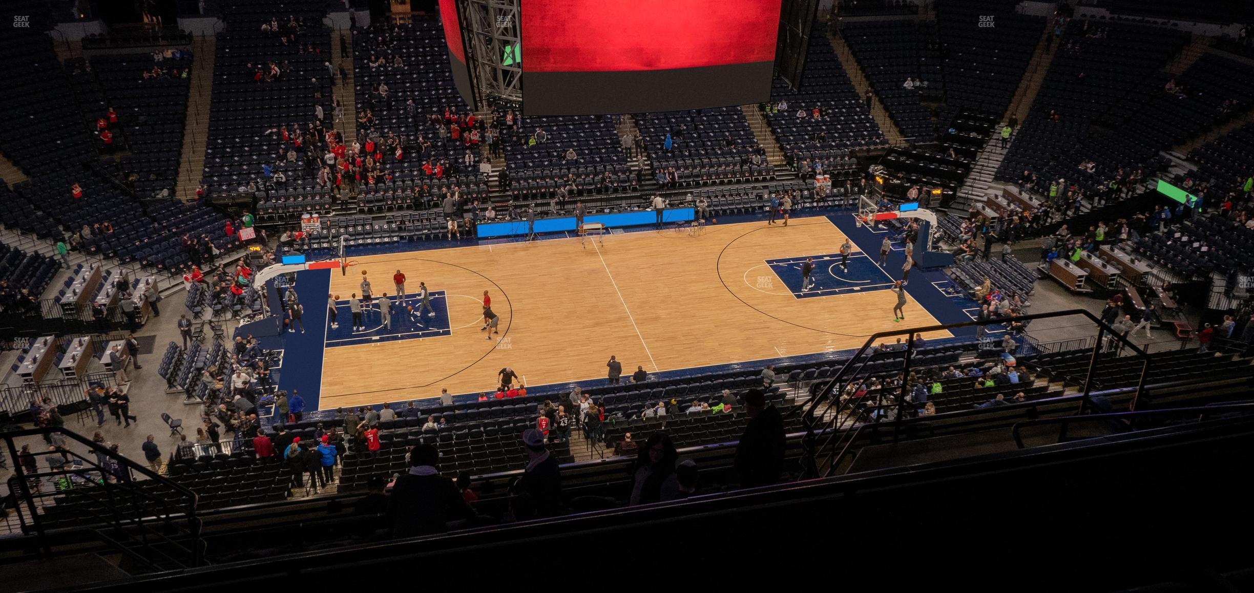 Seating view for Target Center Section 212