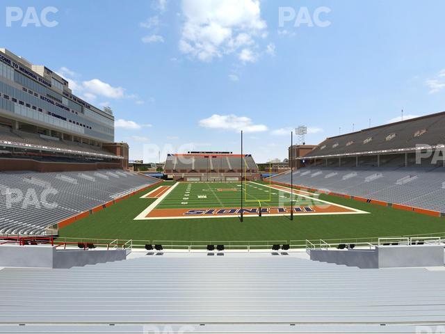 Seating view for Memorial Stadium - IL Section 117