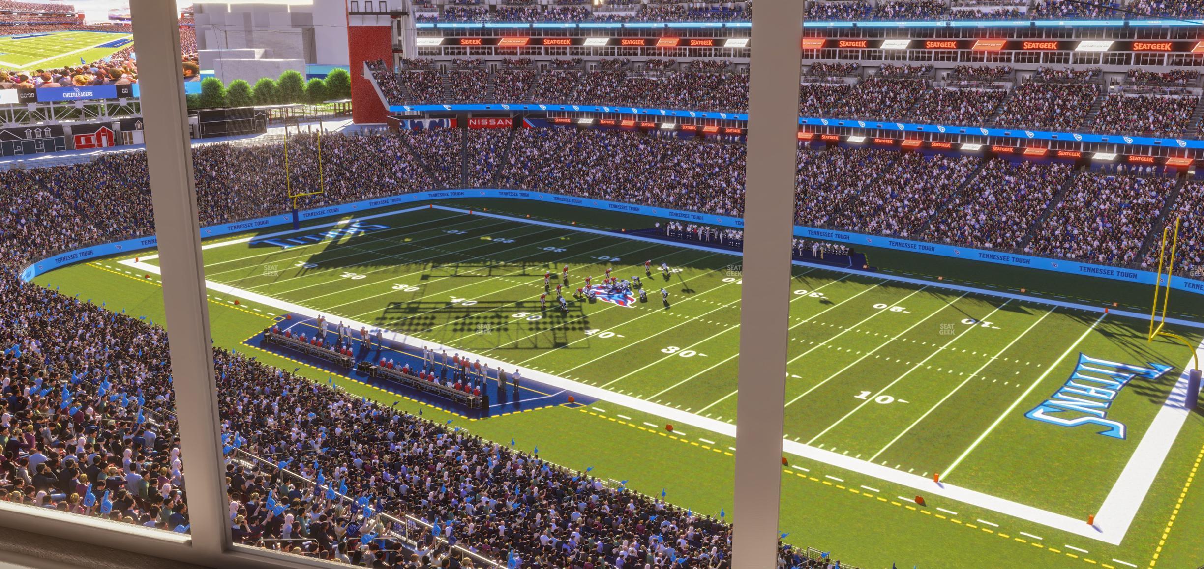 Seating view for Nissan Stadium Section Suite 607 E