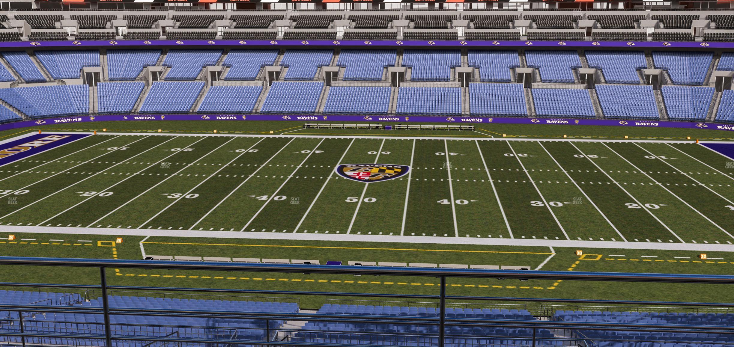 Seating view for M&T Bank Stadium Section 226