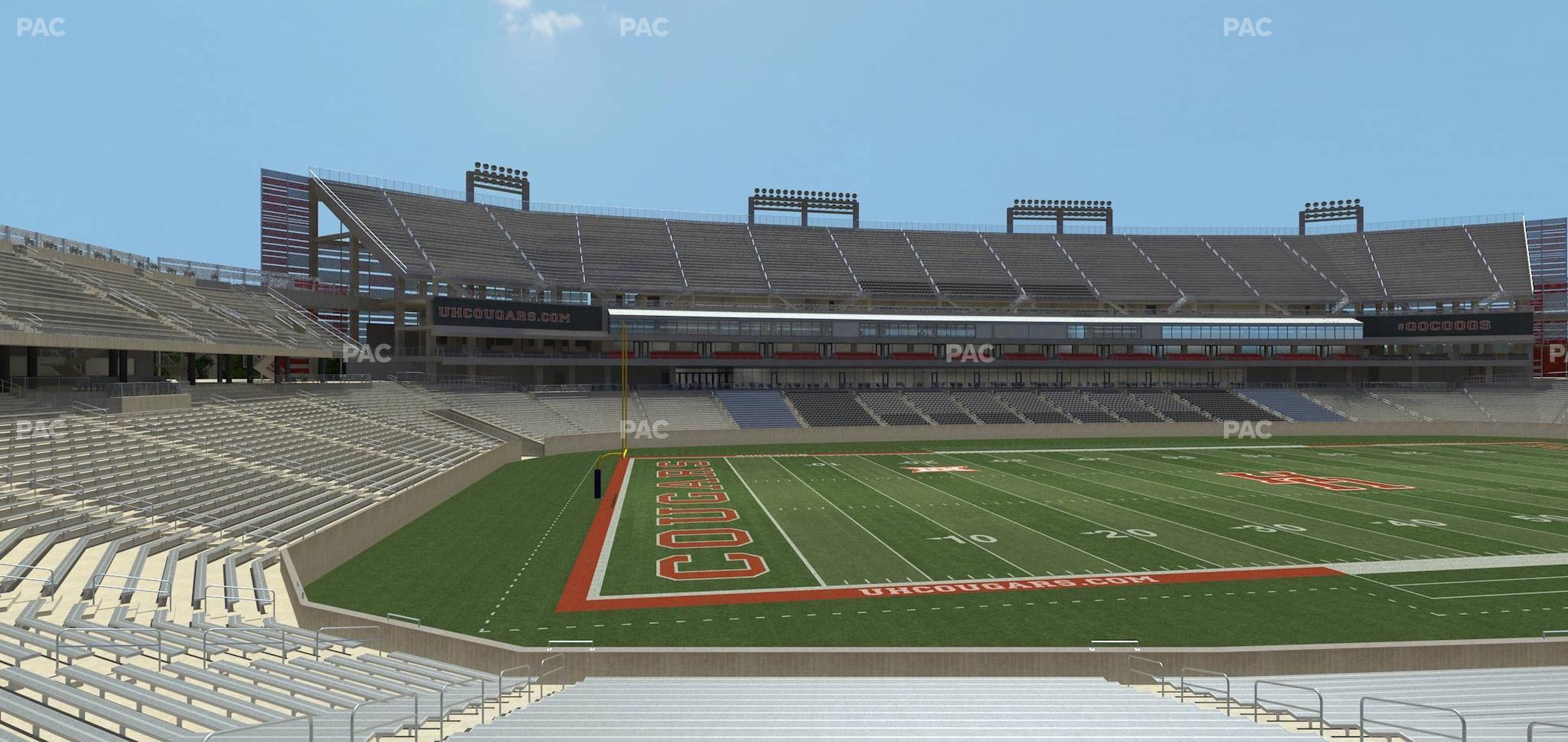 Seating view for TDECU Stadium Section 133