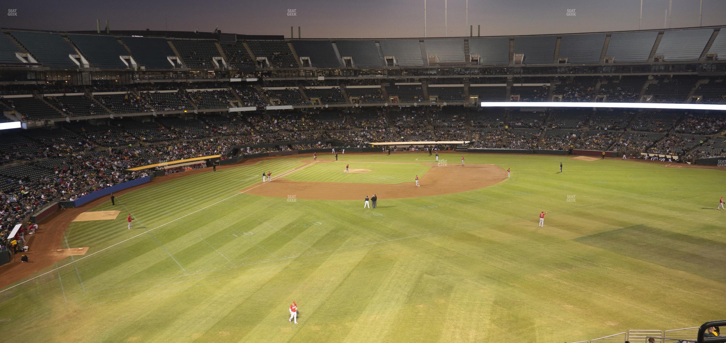 Seating view for Oakland Coliseum Section 248