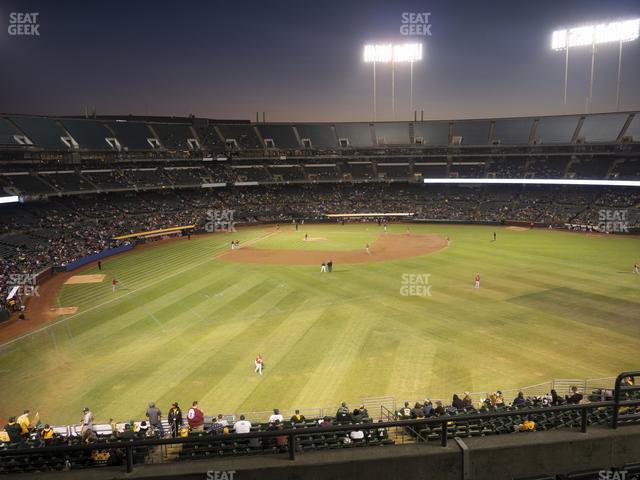 Seating view for Oakland Coliseum Section 248