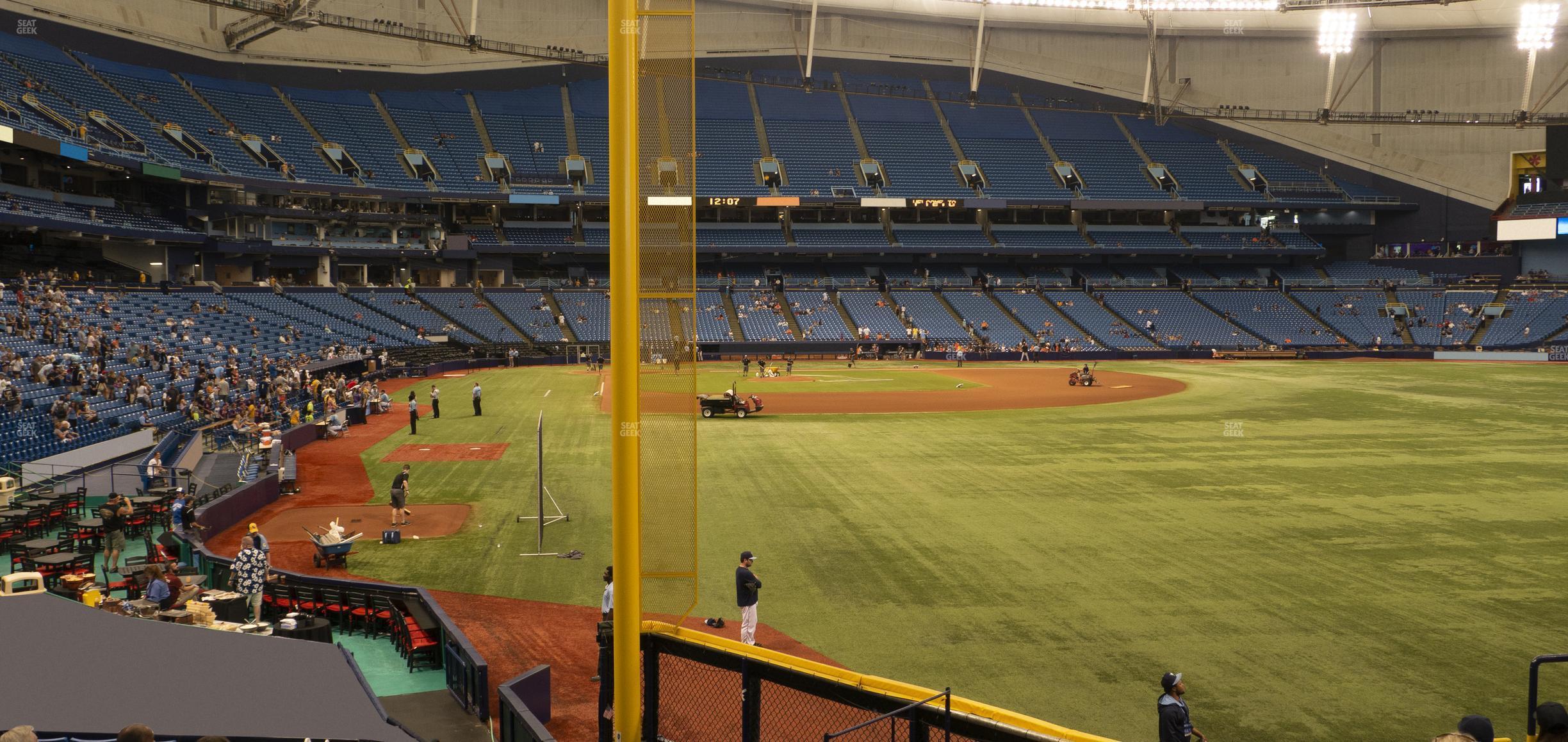 Seating view for Tropicana Field Section 140