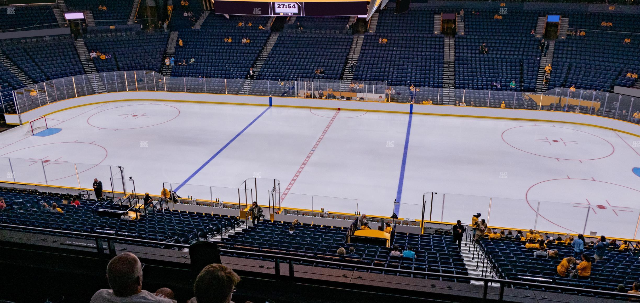 Seating view for Bridgestone Arena Section 217