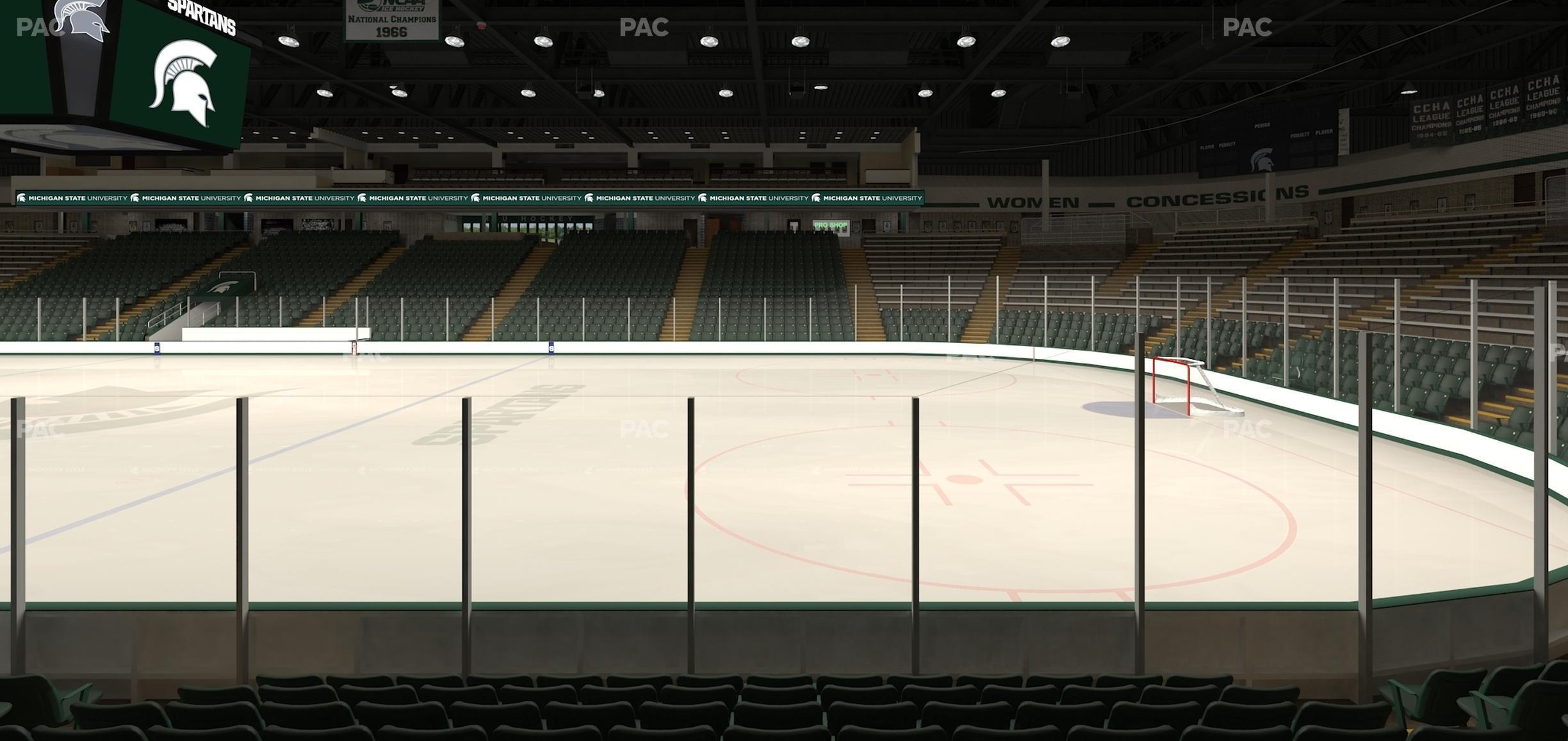 Seating view for Munn Ice Arena Section S