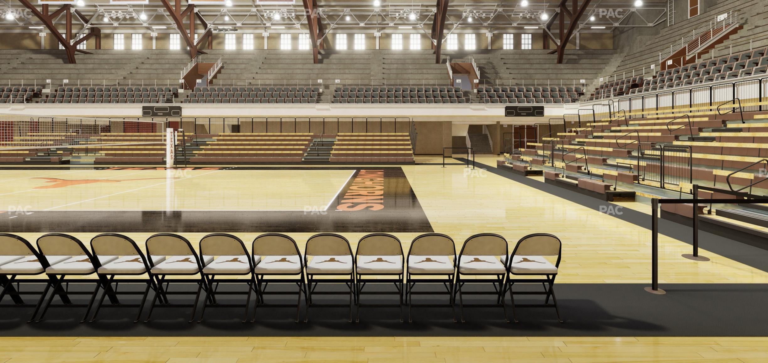 Seating view for Gregory Gym Section Floor 1