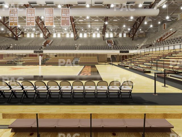 Seating view for Gregory Gym Section Floor 1