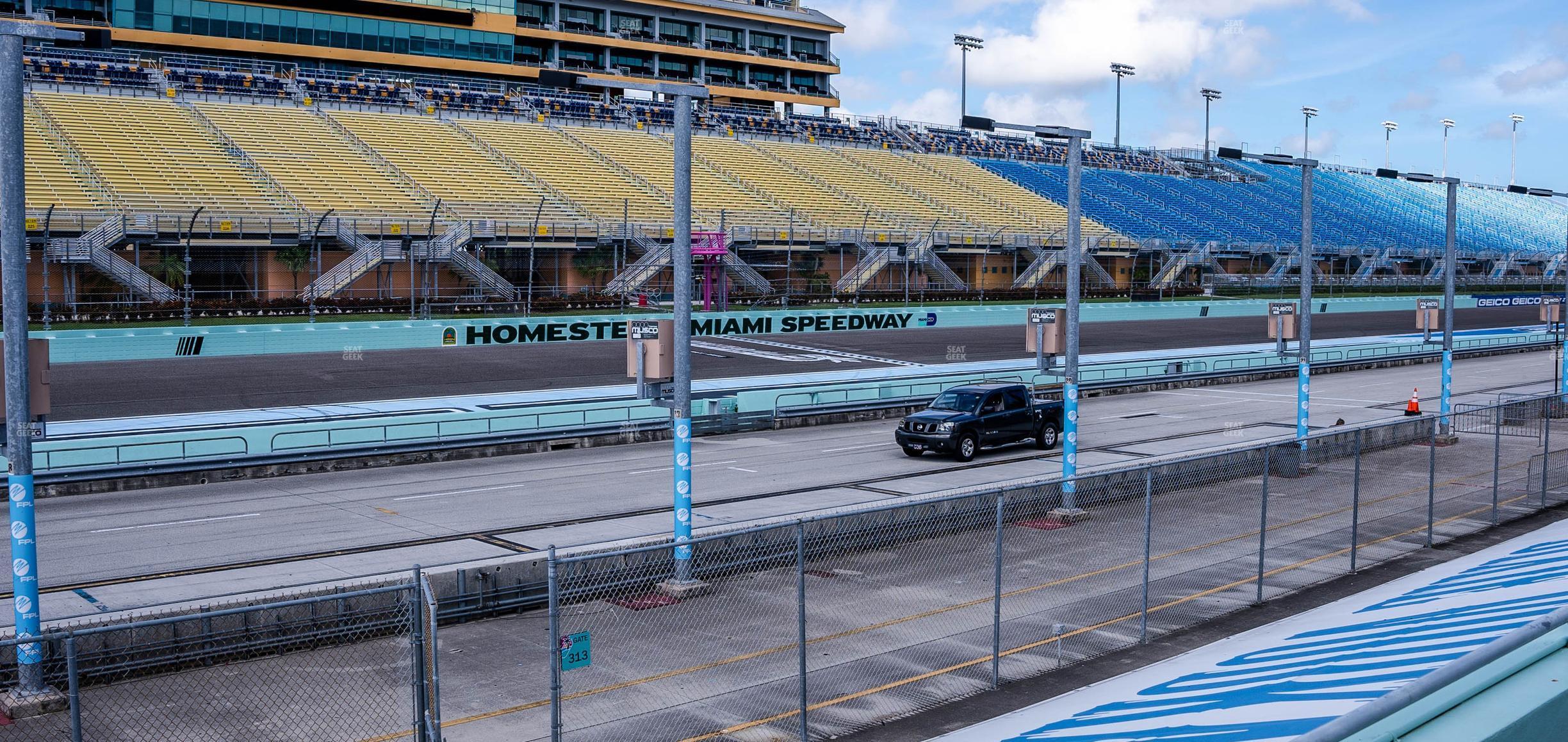 Seating view for Homestead-Miami Speedway Section Pit Road Cabana 12