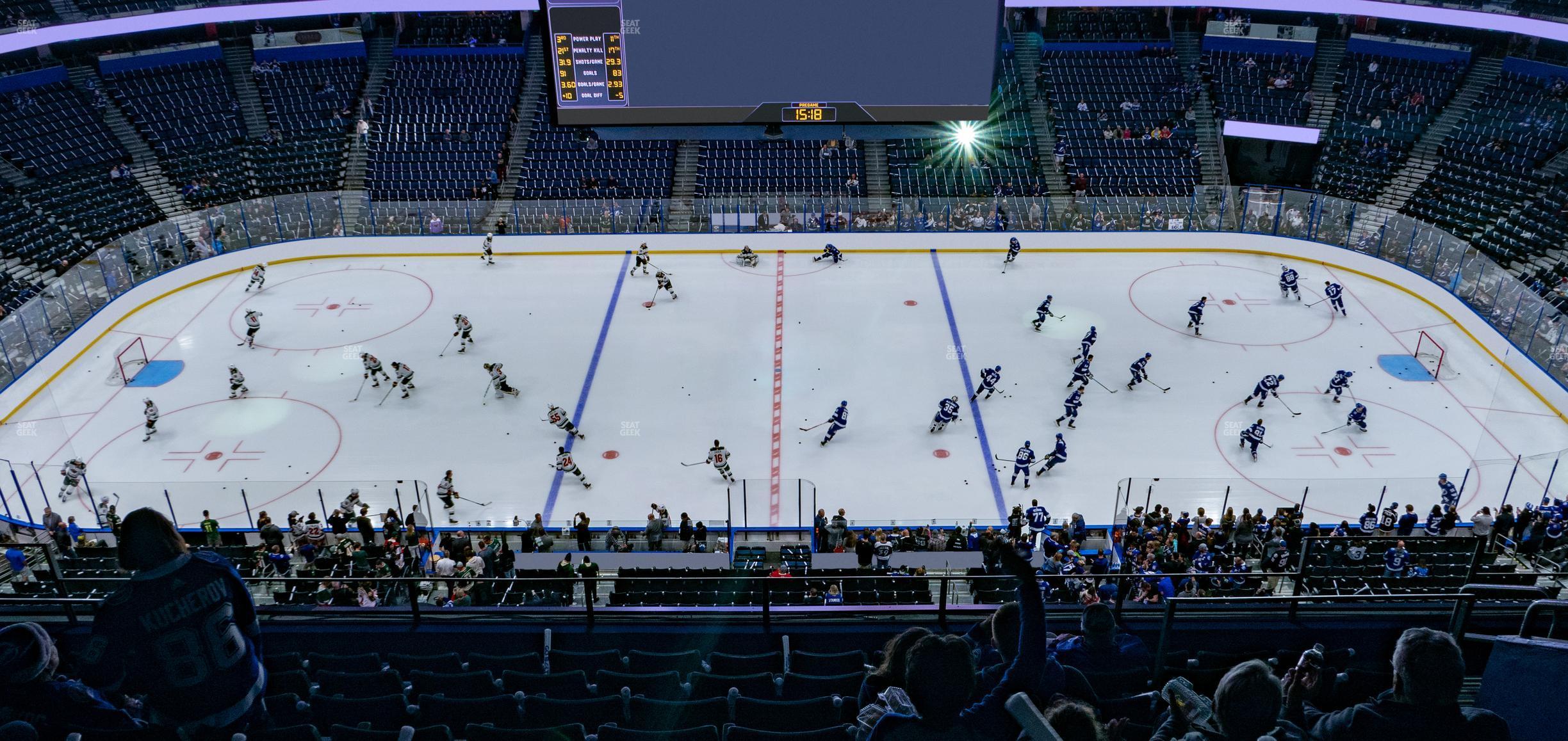 Seating view for Amalie Arena Section 301