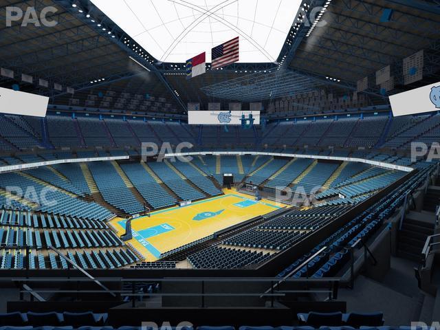 Seating view for Dean Smith Center Section 205