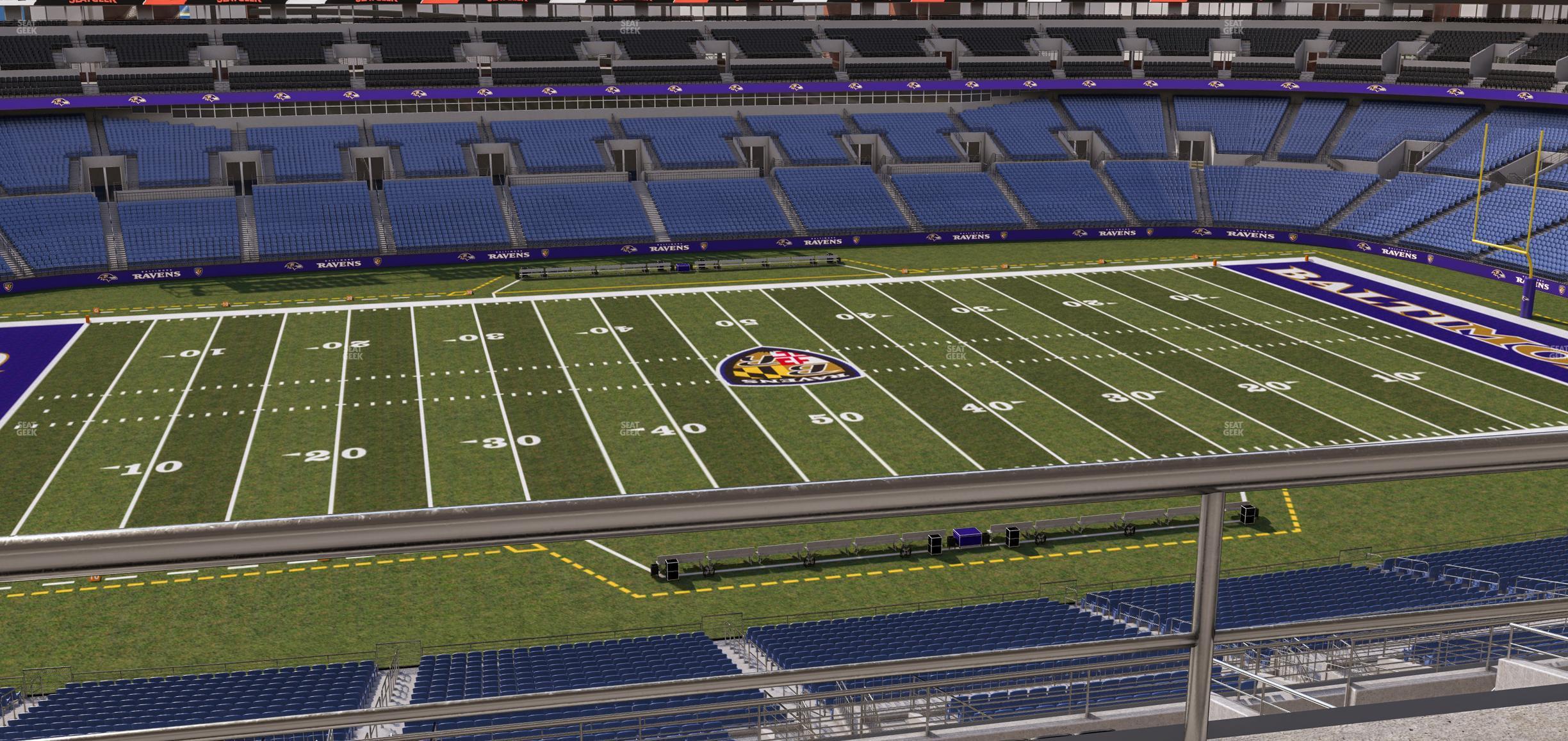 Seating view for M&T Bank Stadium Section Suite 416