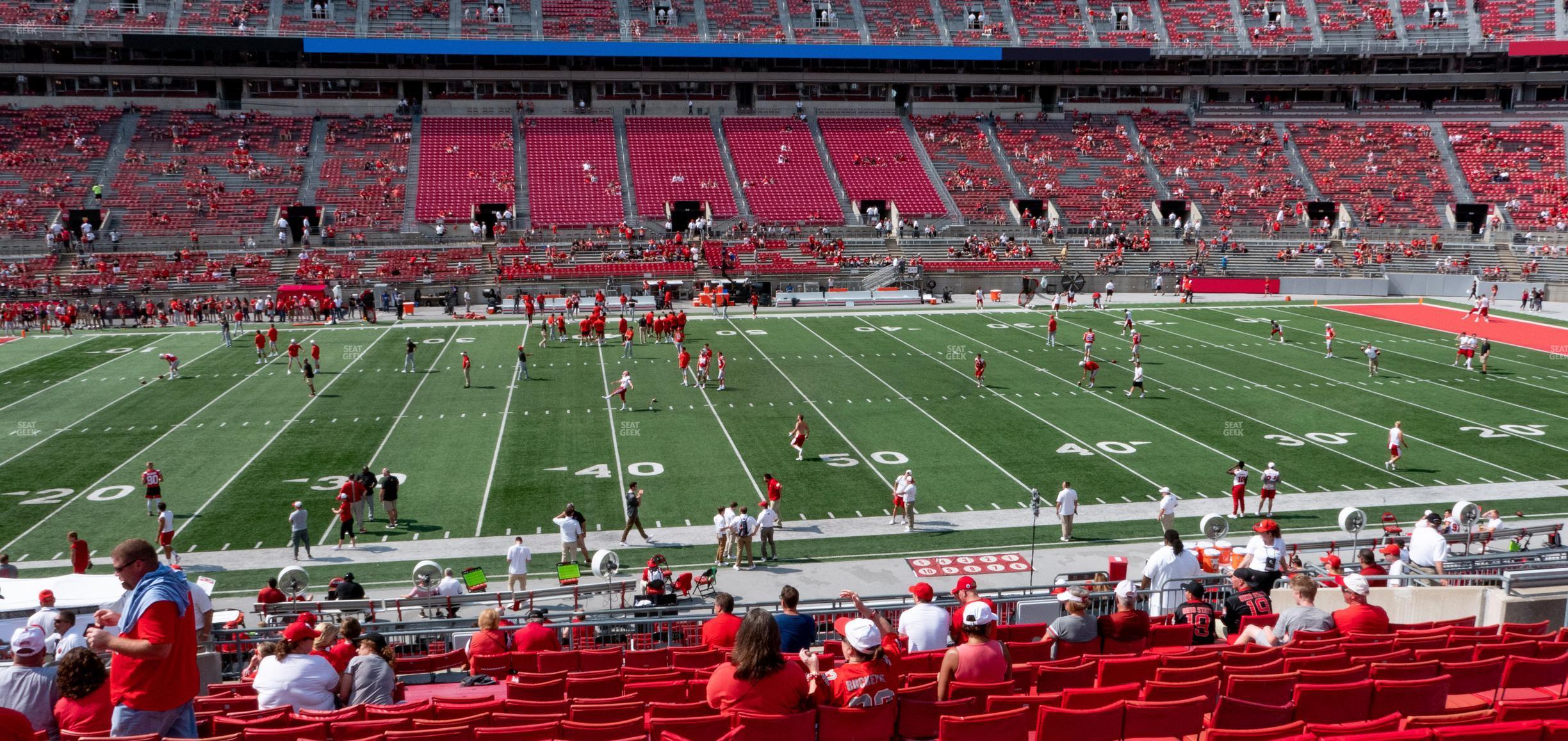 Seating view for Ohio Stadium Section 22 A