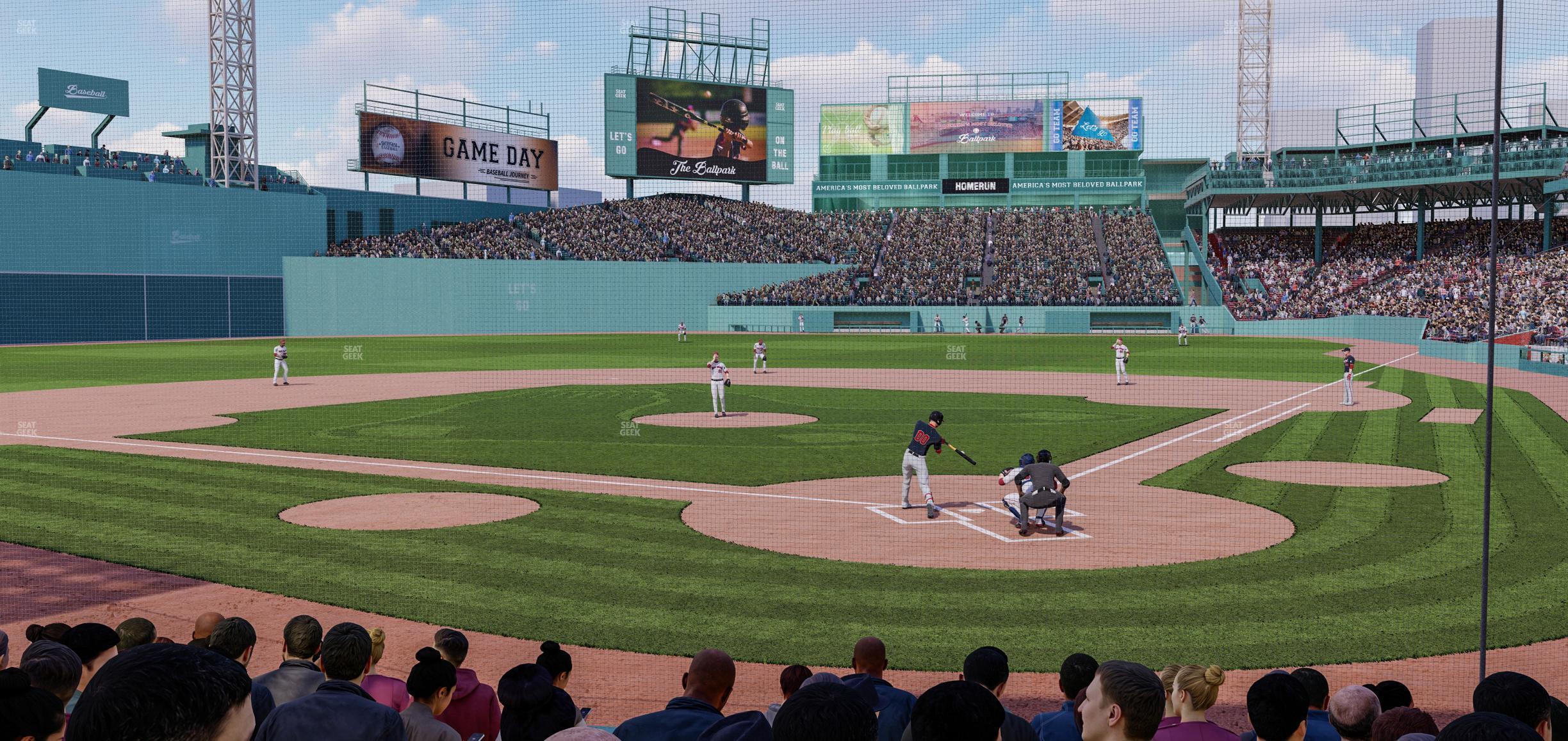 Seating view for Fenway Park Section Field Box 48