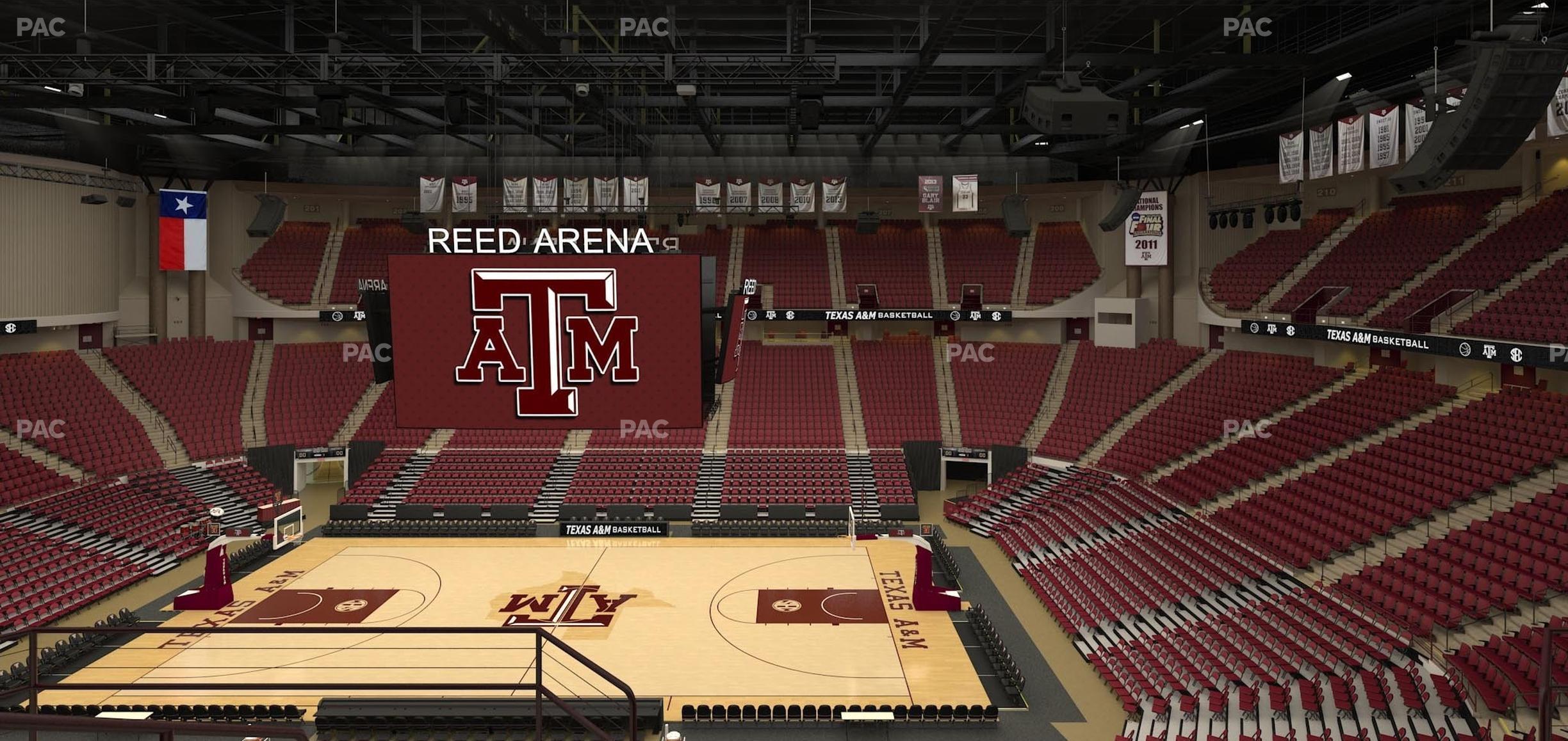 Seating view for Reed Arena Section 220