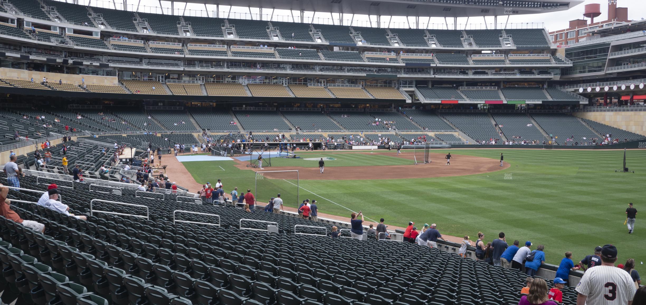 Seating view for Target Field Section 101