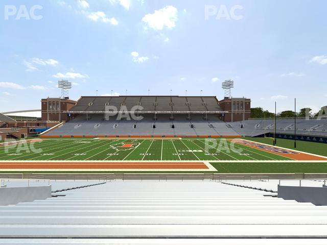 Seating view for Memorial Stadium - IL Section 126