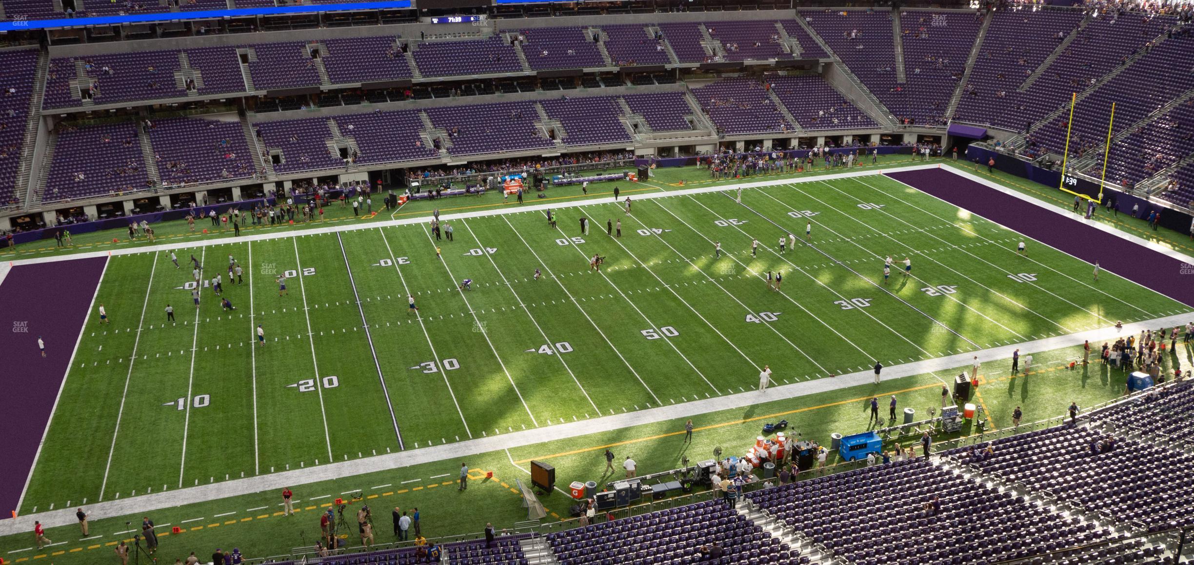 Seating view for U.S. Bank Stadium Section 314