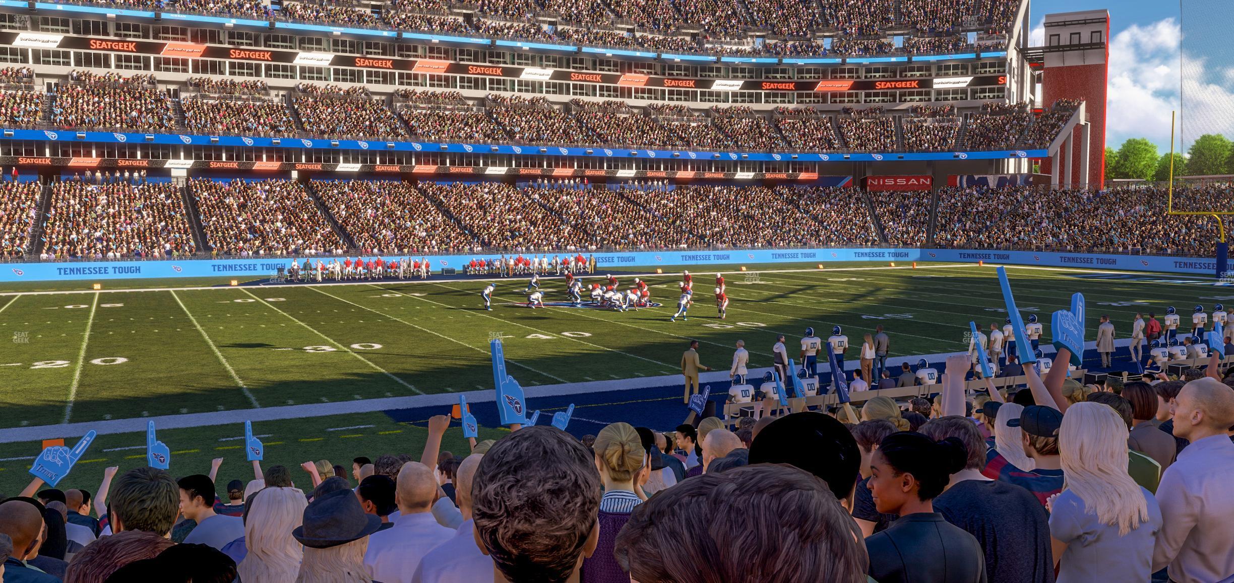 Seating view for Nissan Stadium Section 137