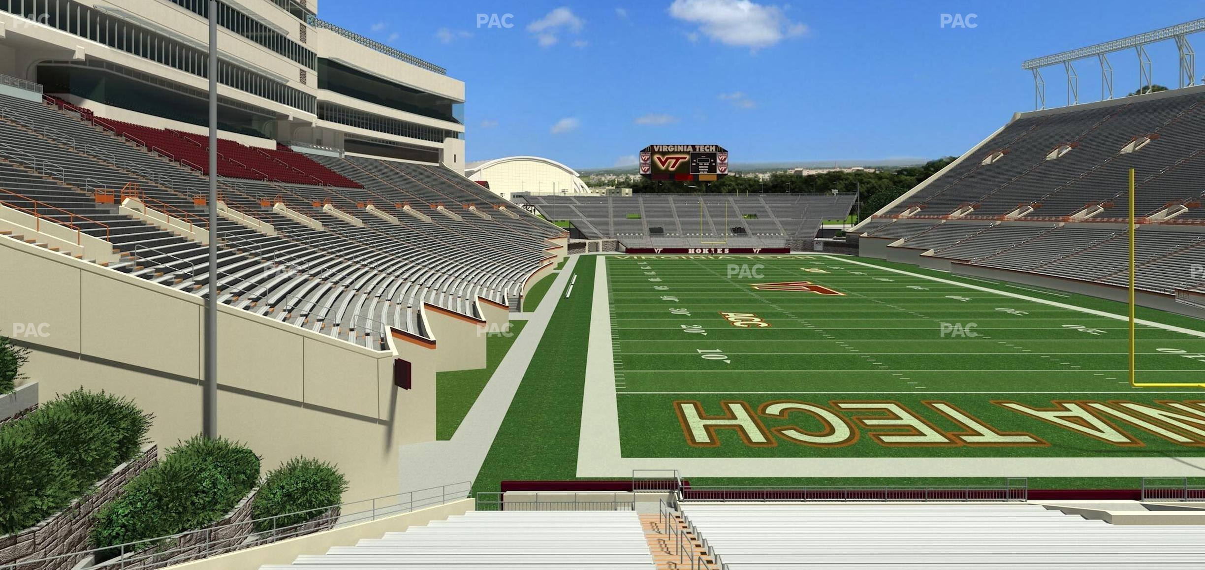 Seating view for Lane Stadium Section 205