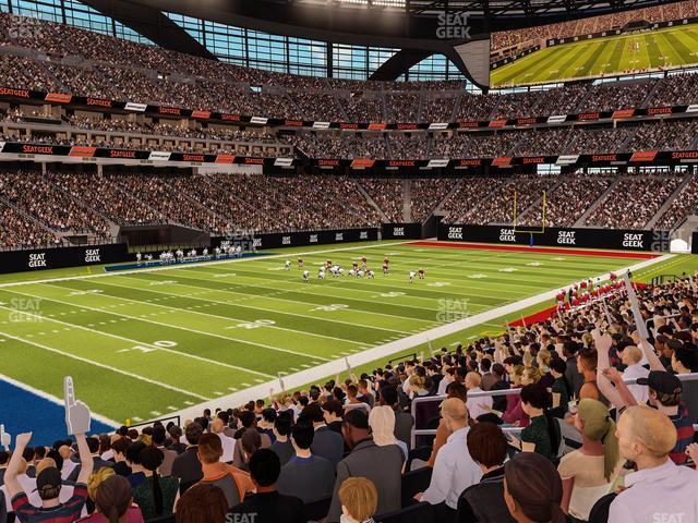 Seating view for Allegiant Stadium Section 140