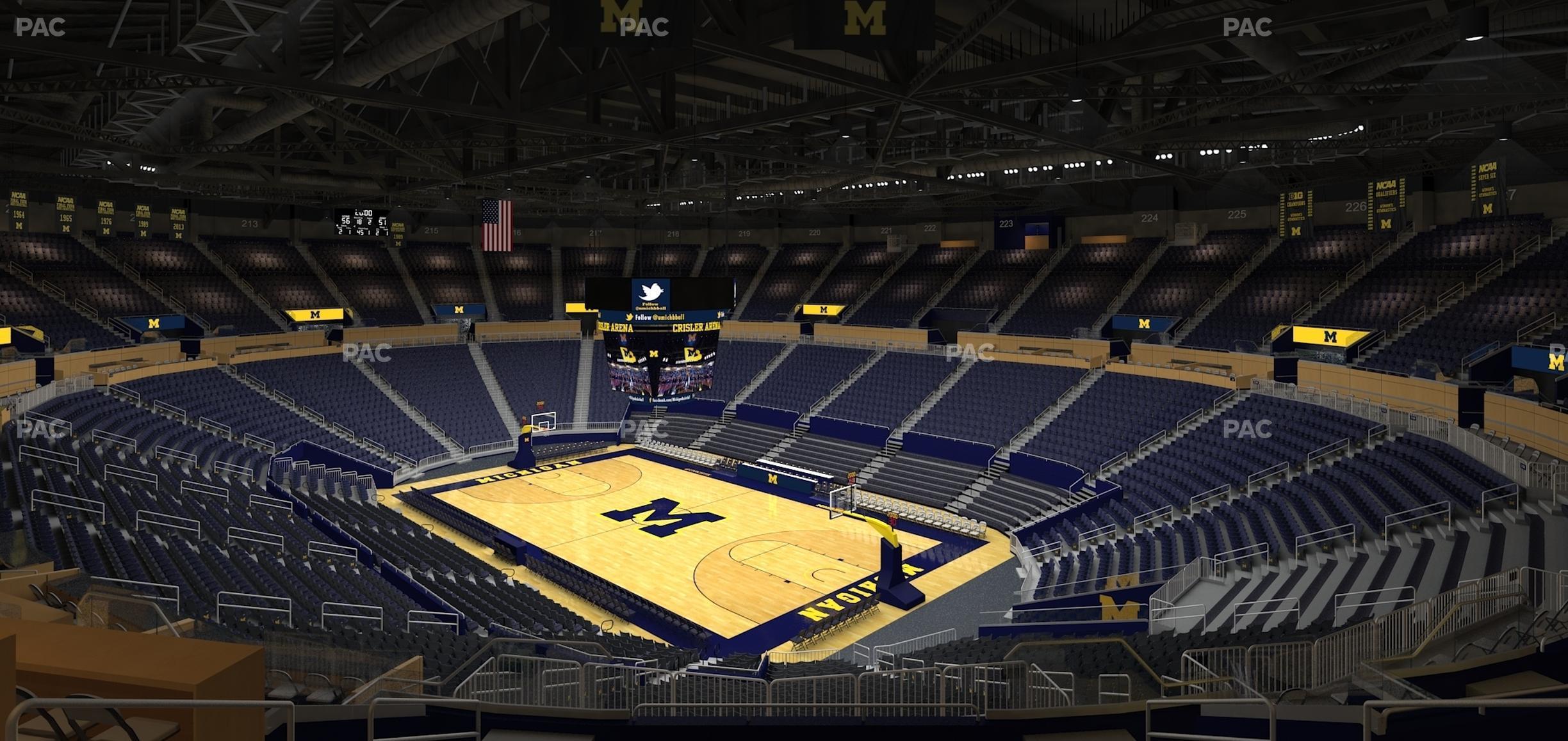 Seating view for Crisler Center Section 236