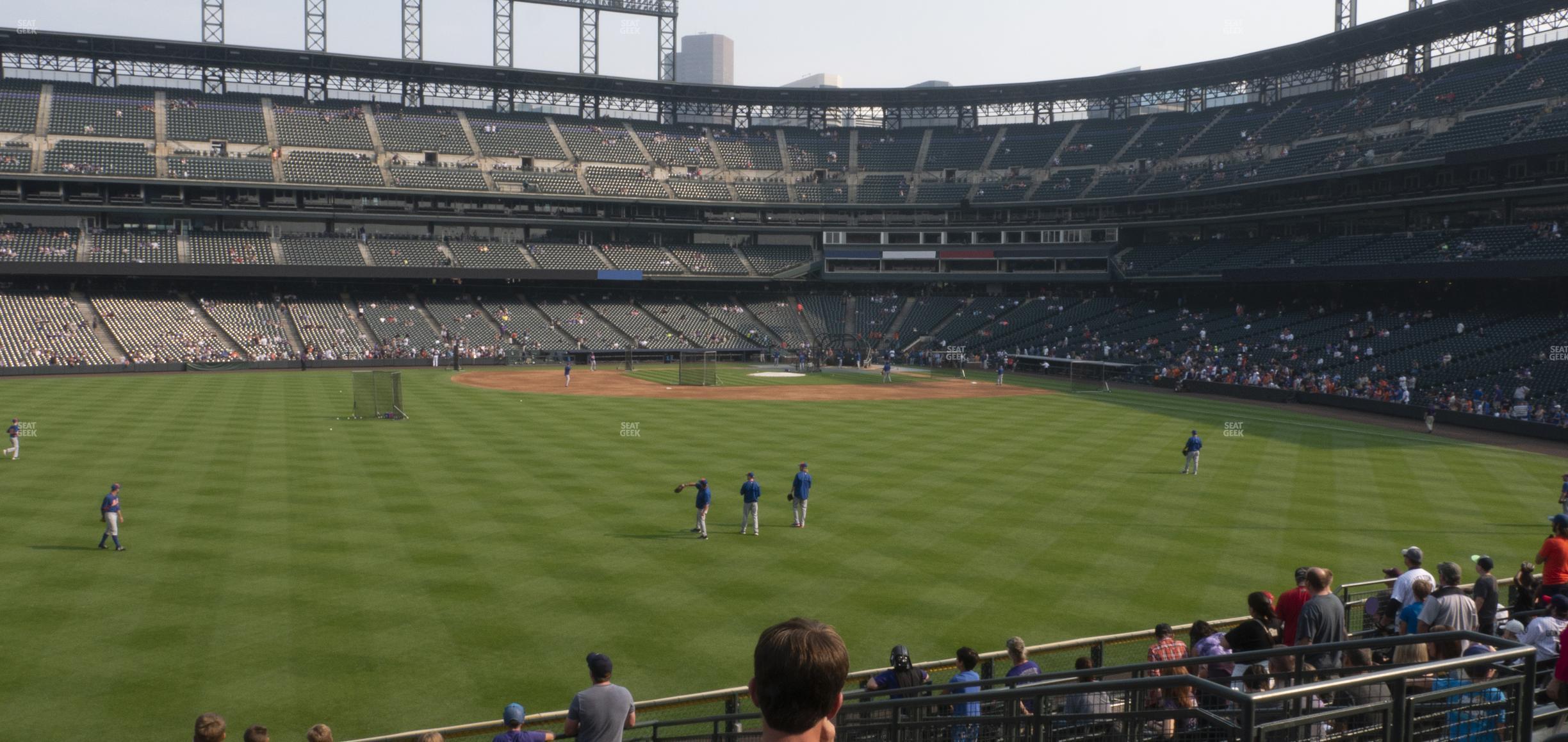 Seating view for Coors Field Section 156