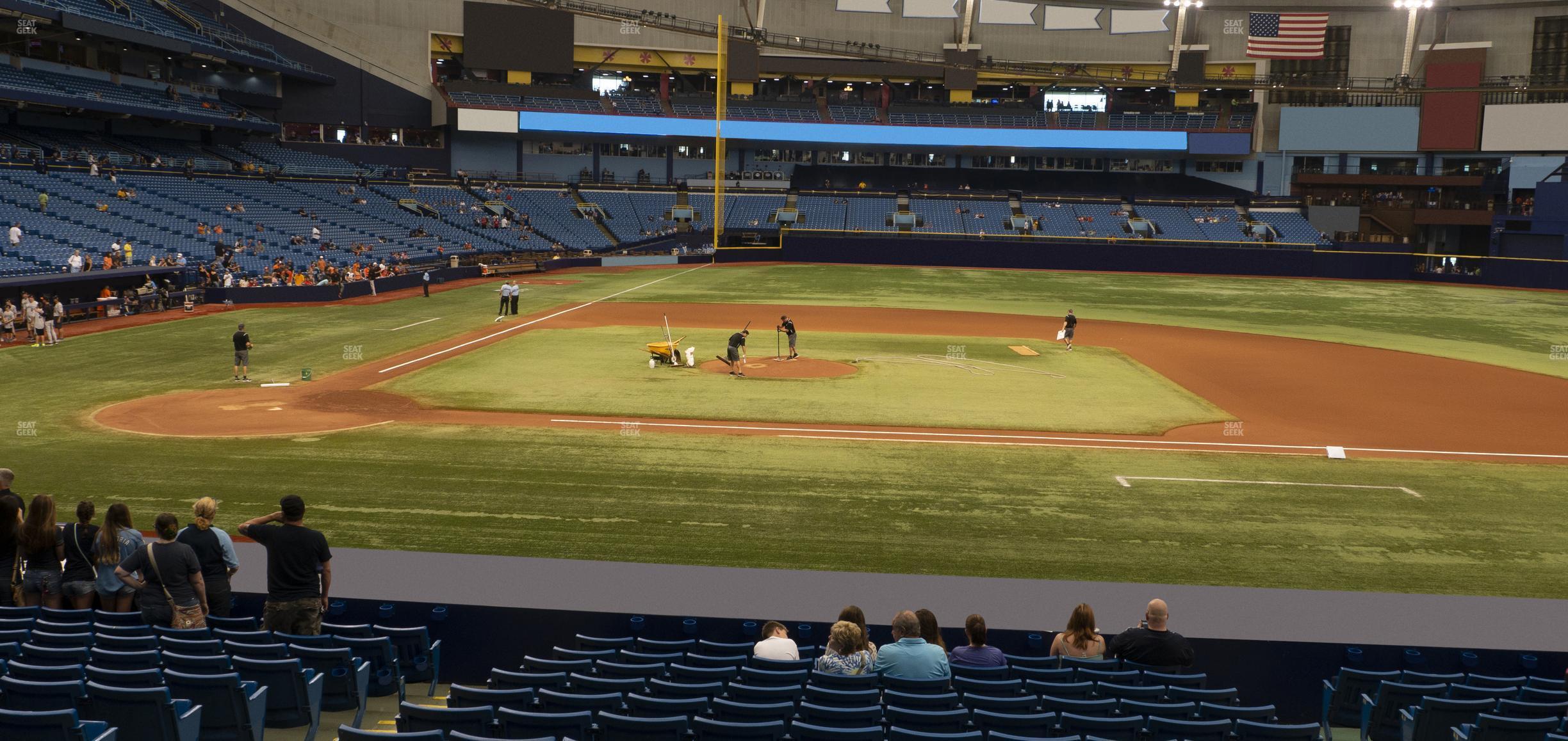 Seating view for Tropicana Field Section 114