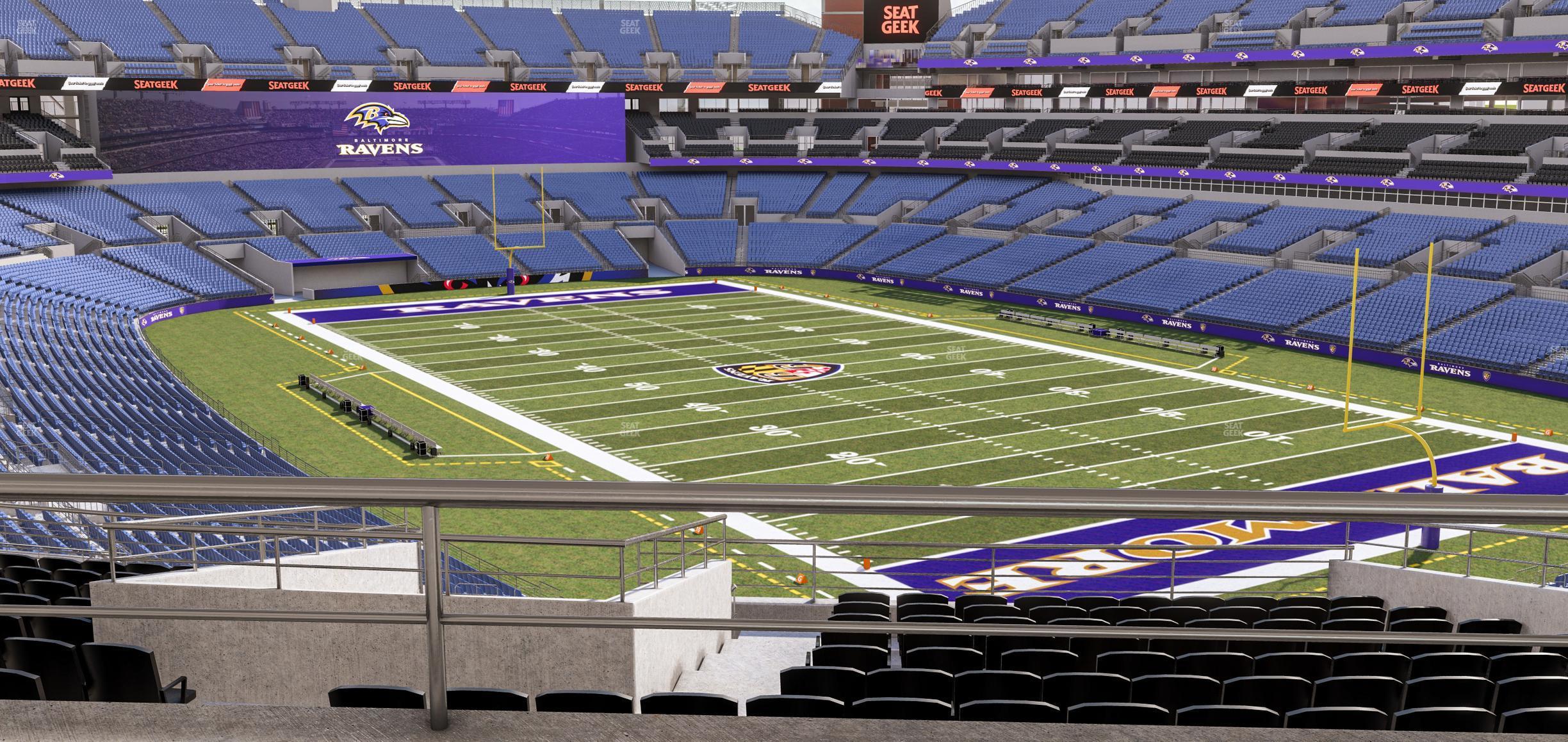 Seating view for M&T Bank Stadium Section Suite 302