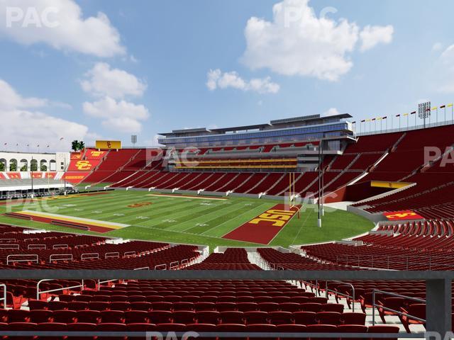 Seating view for Los Angeles Memorial Coliseum Section 118 B