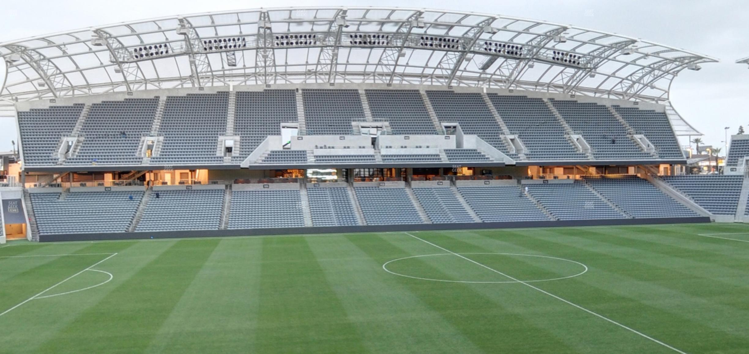 Seating view for BMO Stadium Section Directors Box 10