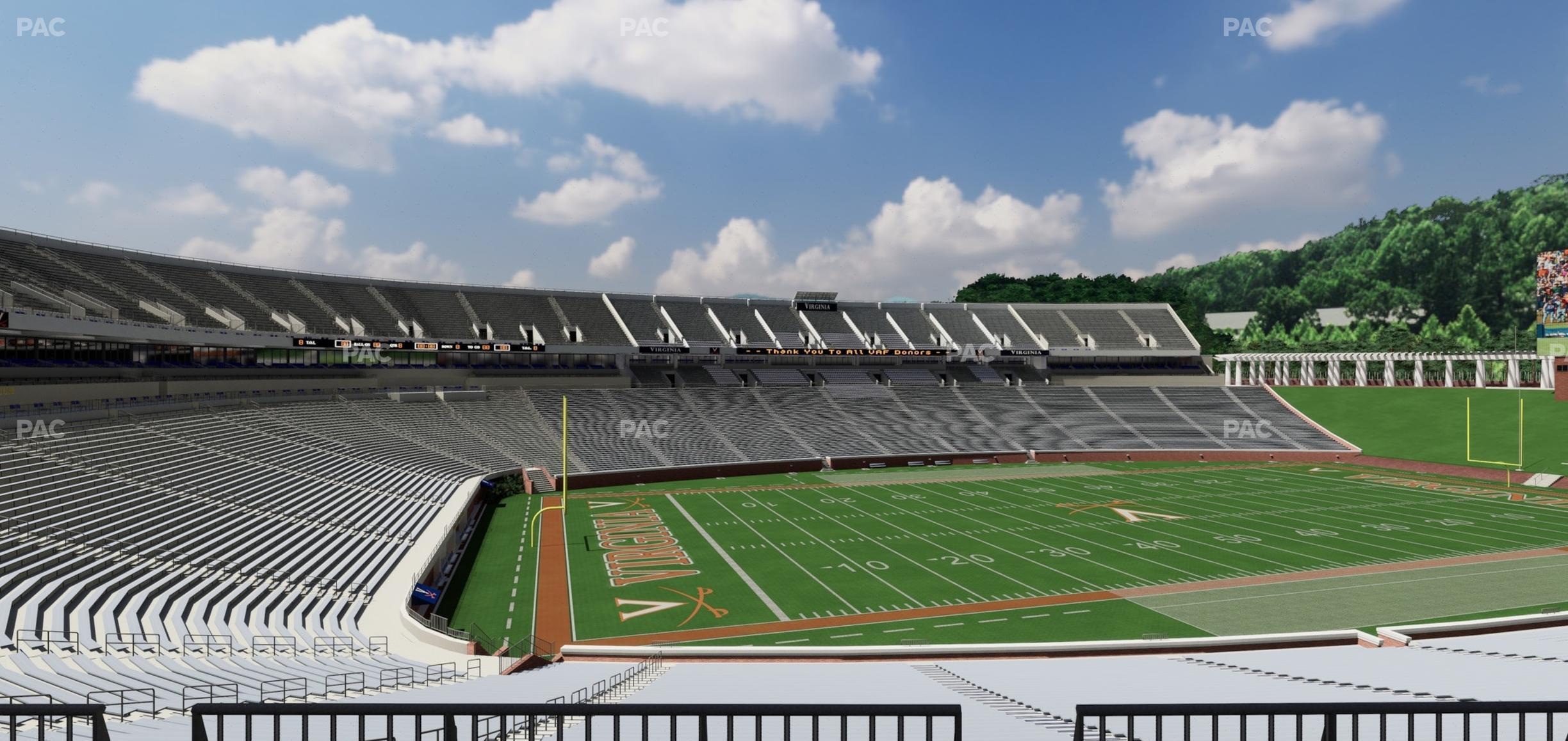 Seating view for Scott Stadium Section Loge 311