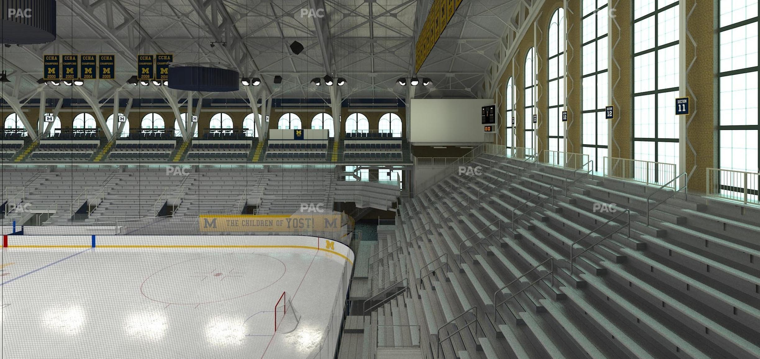 Seating view for Yost Arena Section Champions Box B