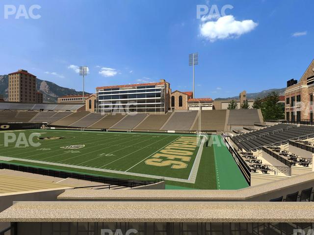 Seating view for Folsom Field Section 122