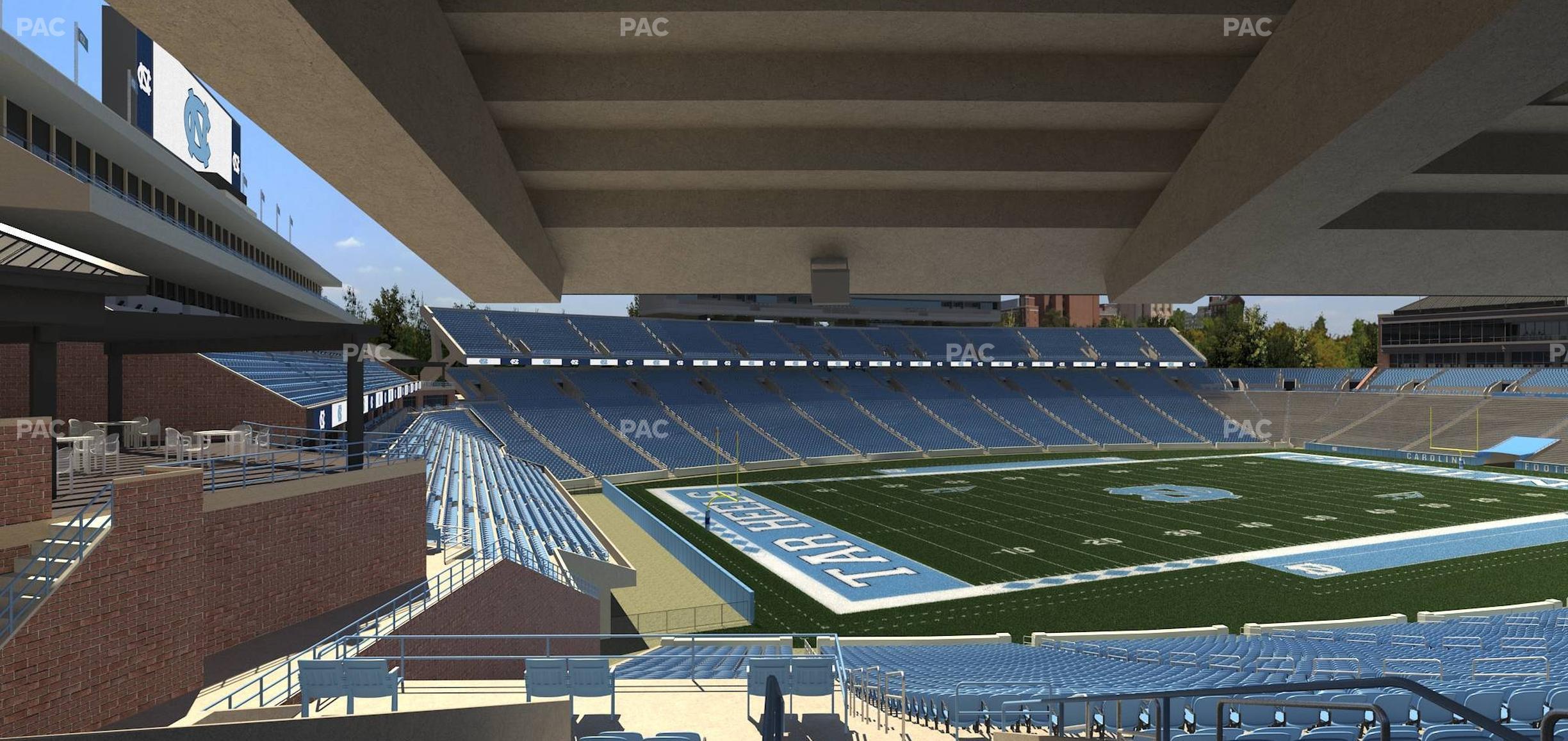 Seating view for Kenan Memorial Stadium Section 100