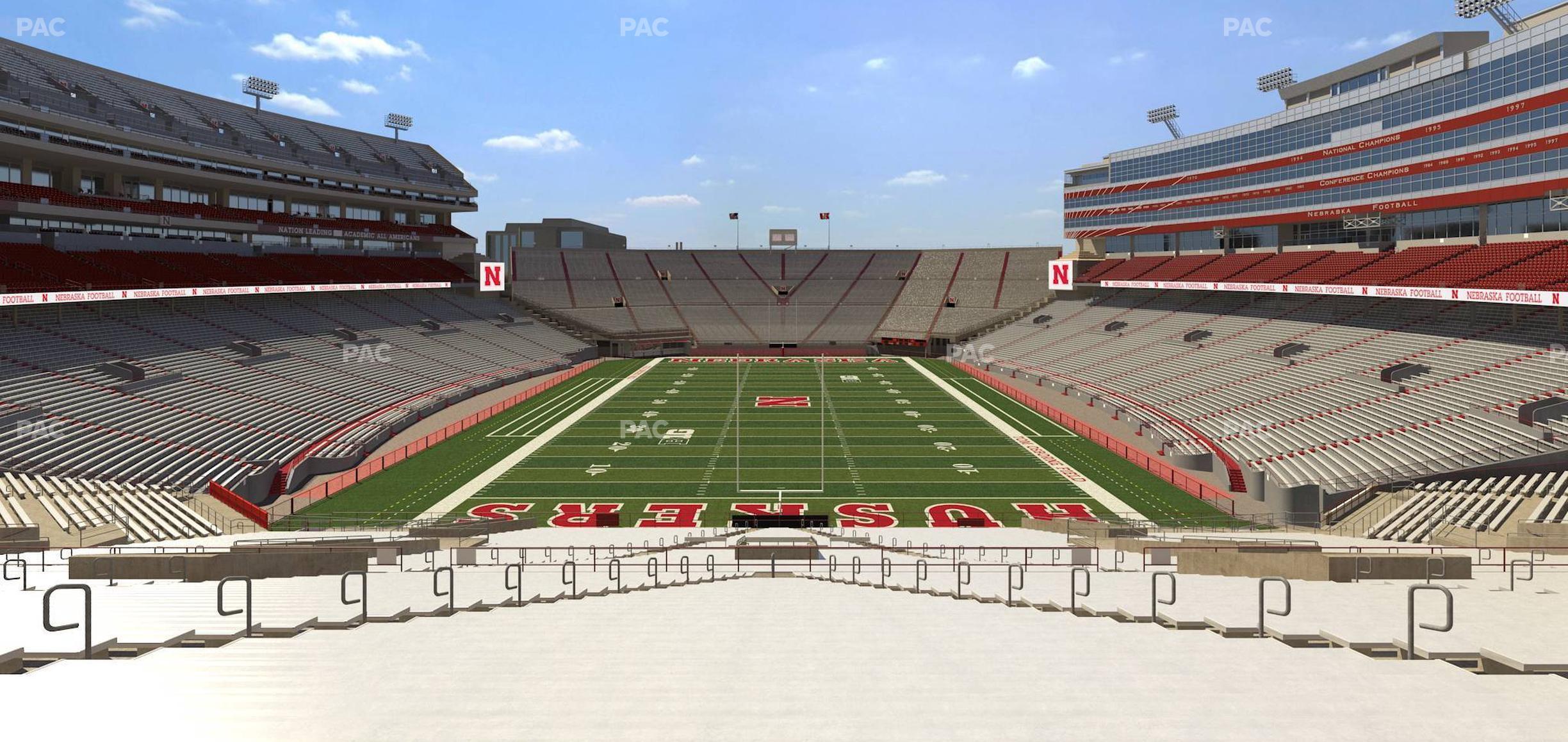 Seating view for Memorial Stadium Nebraska Section 36 B