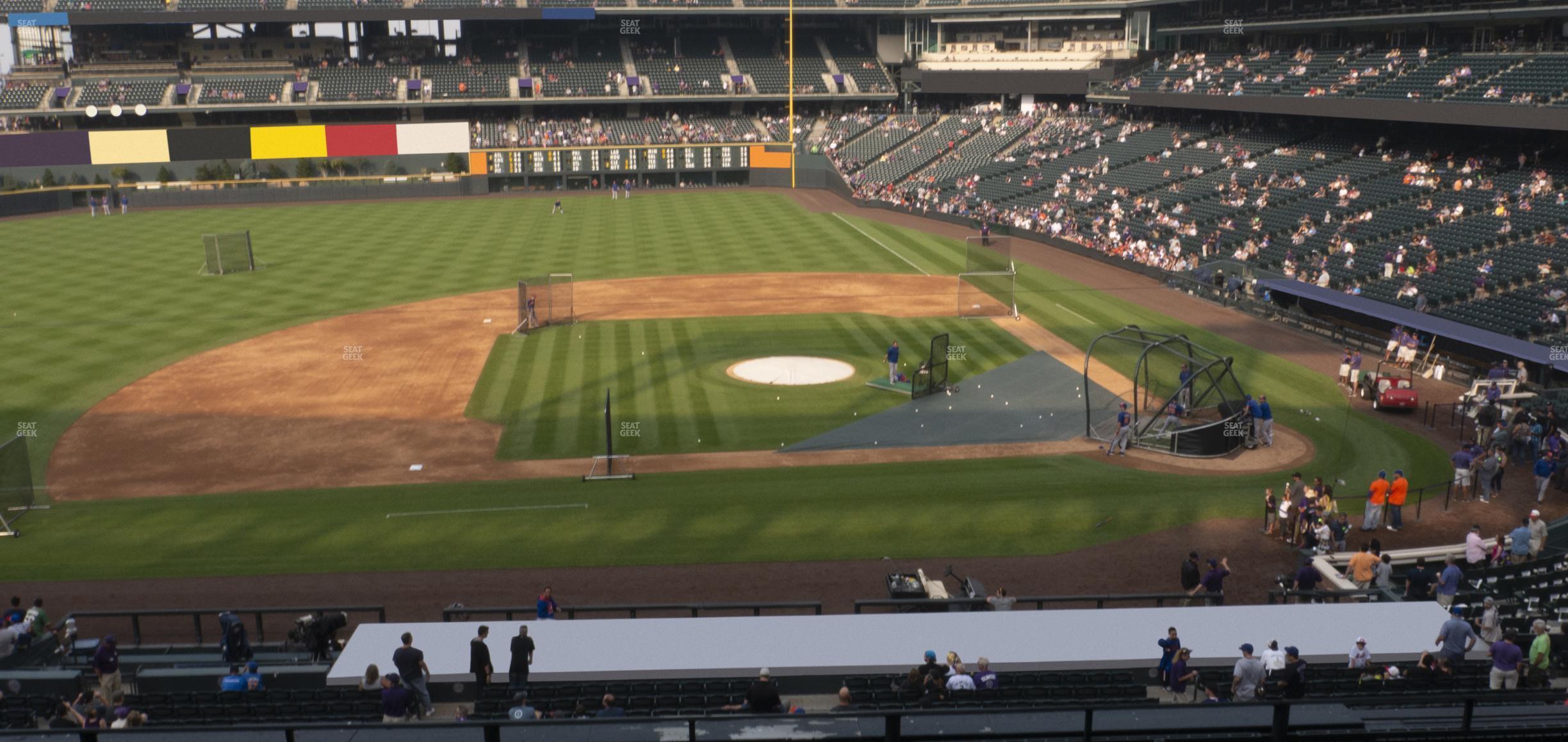 Seating view for Coors Field Section 238