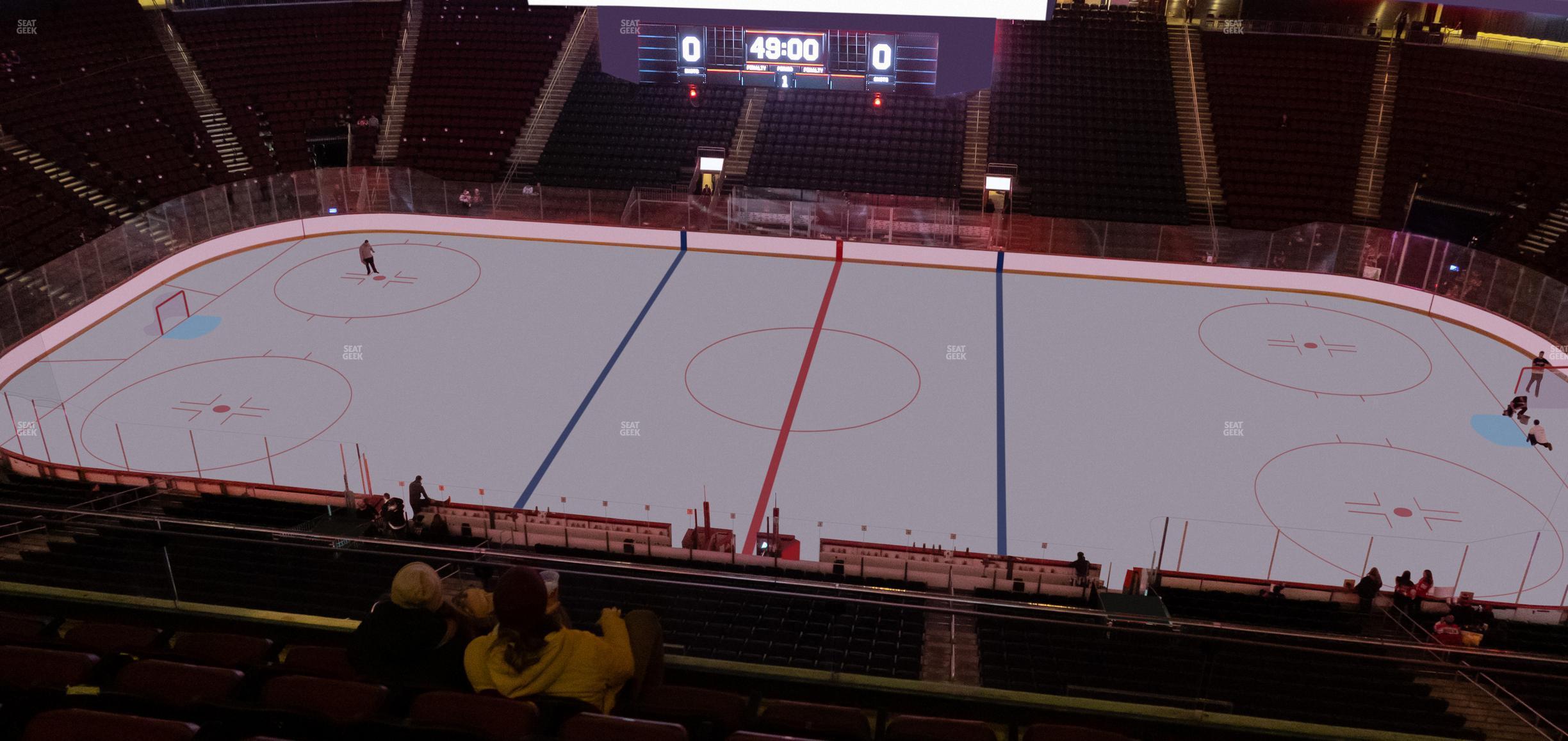 Seating view for Prudential Center Section 112