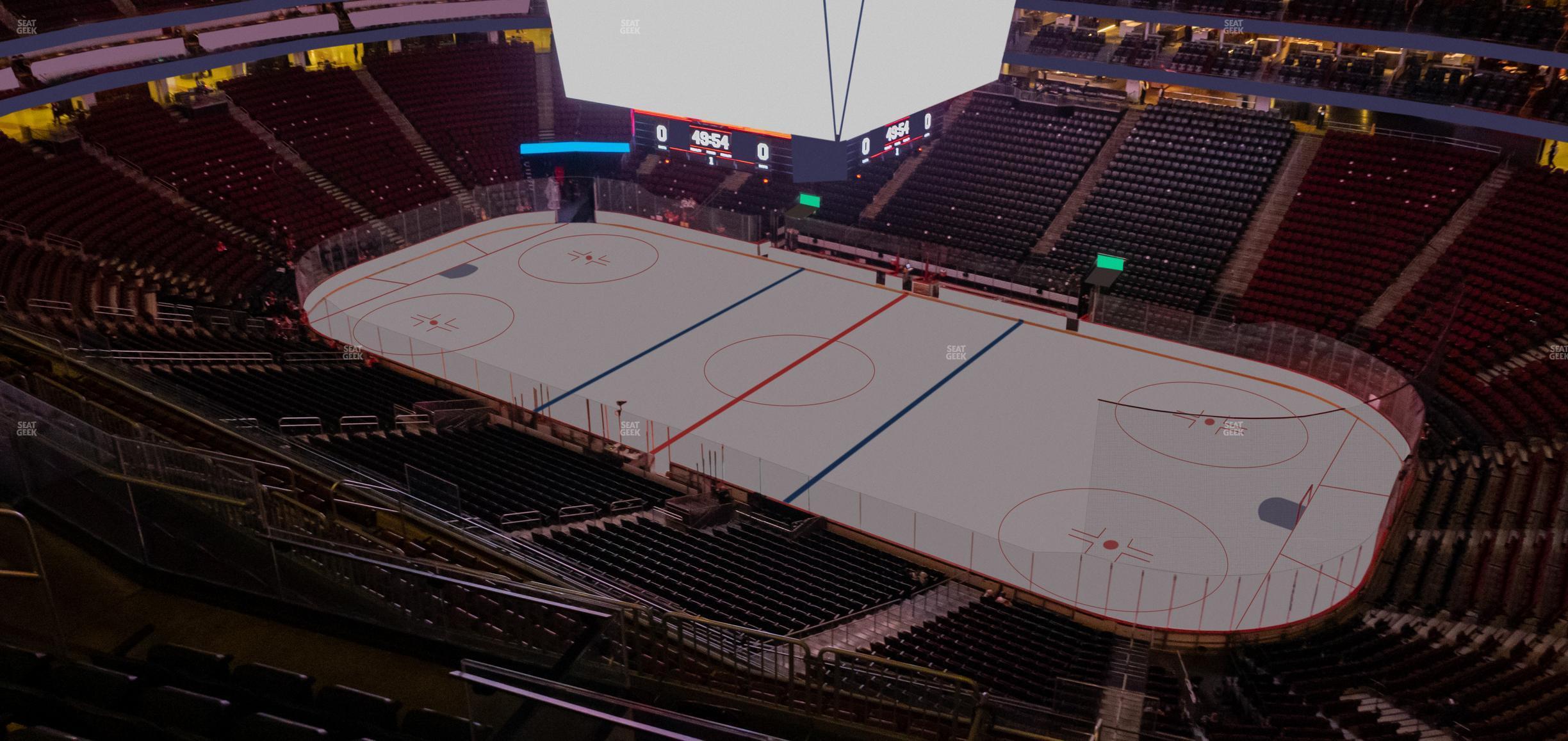 Seating view for Prudential Center Section 232