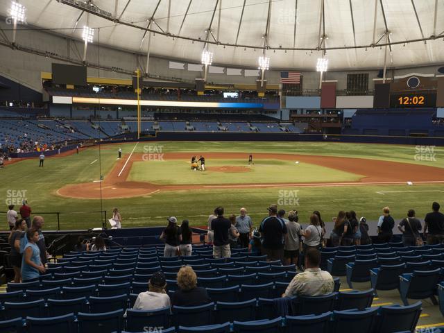 Seating view for Tropicana Field Section 110