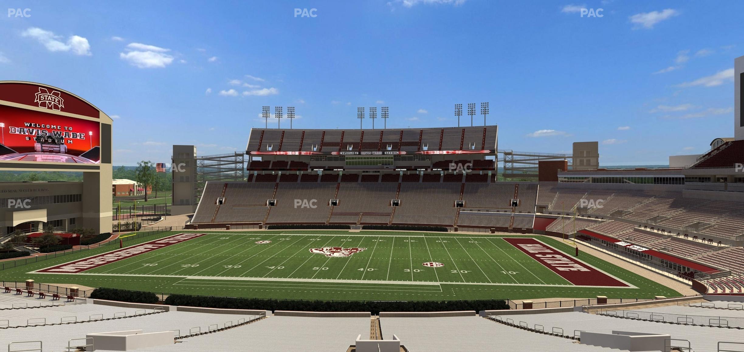 Seating view for Davis Wade Stadium Section 120